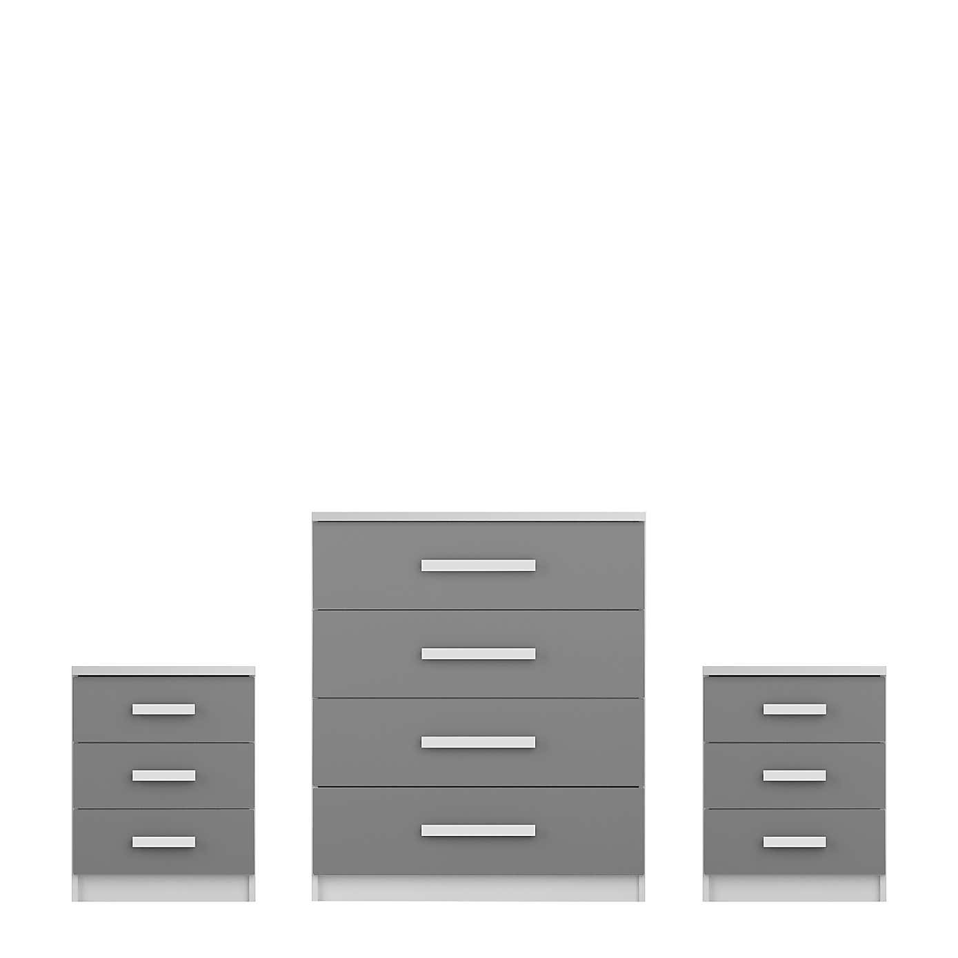 Sudbury 3 Piece Bedroom Furniture Set