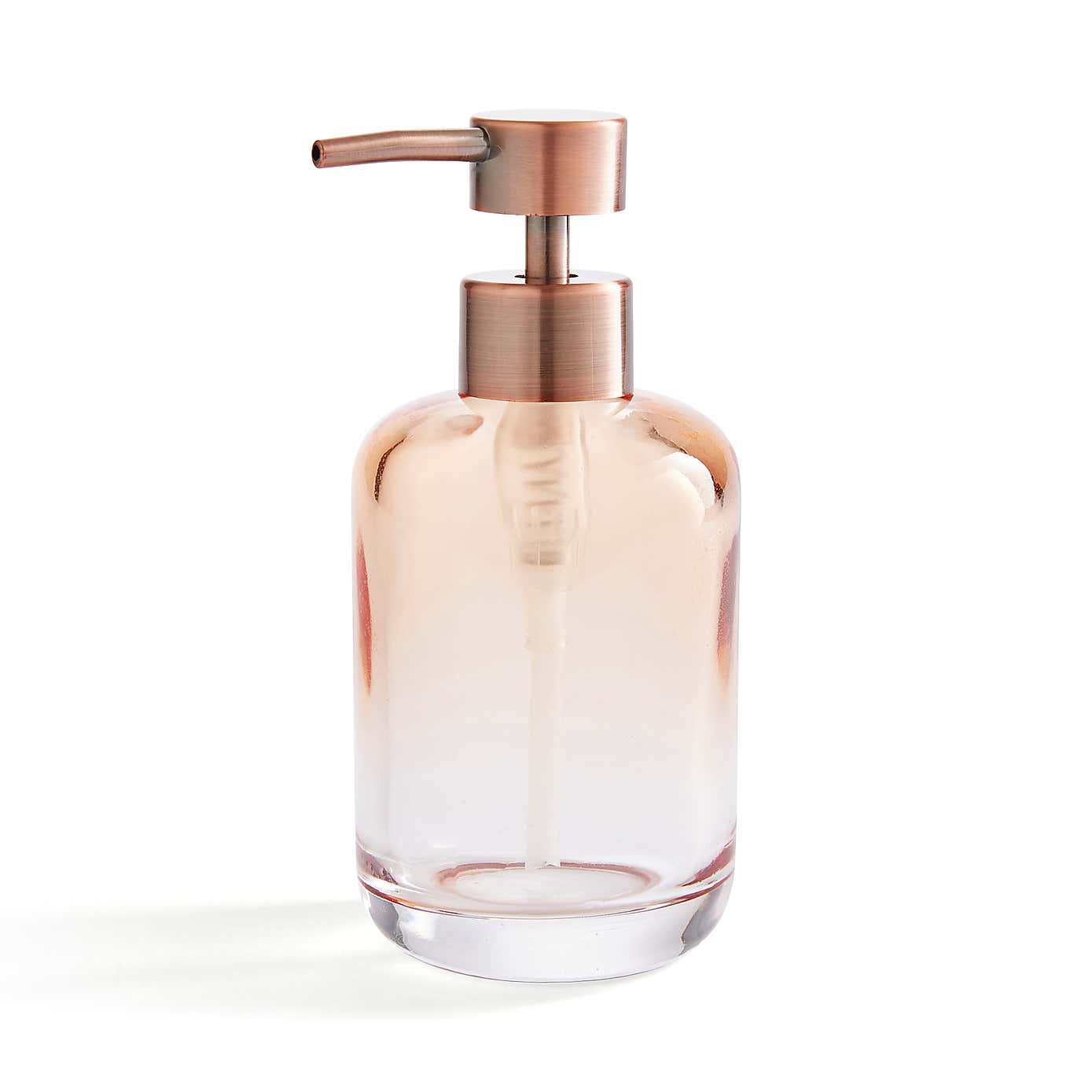 Ombre Apricot Glass Soap Dispenser