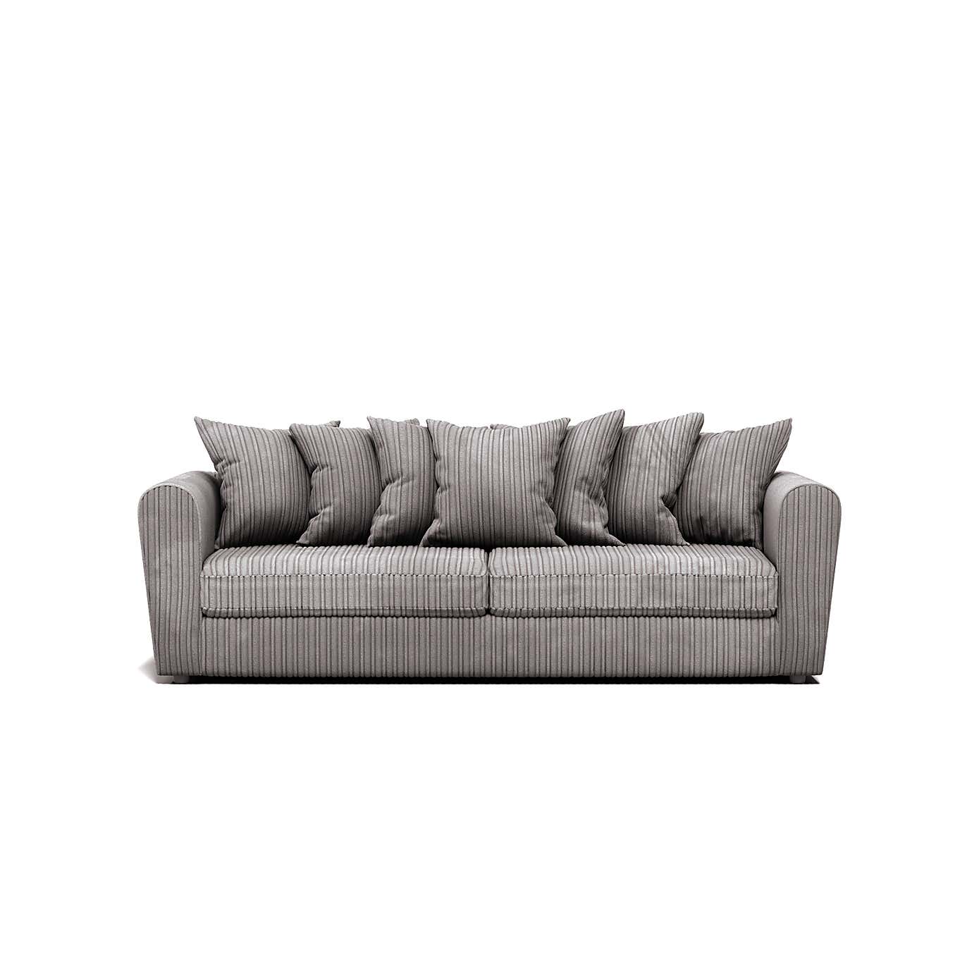 Blake Curved Arm Scatter Back Jumbo Cord 4 Seater Sofa