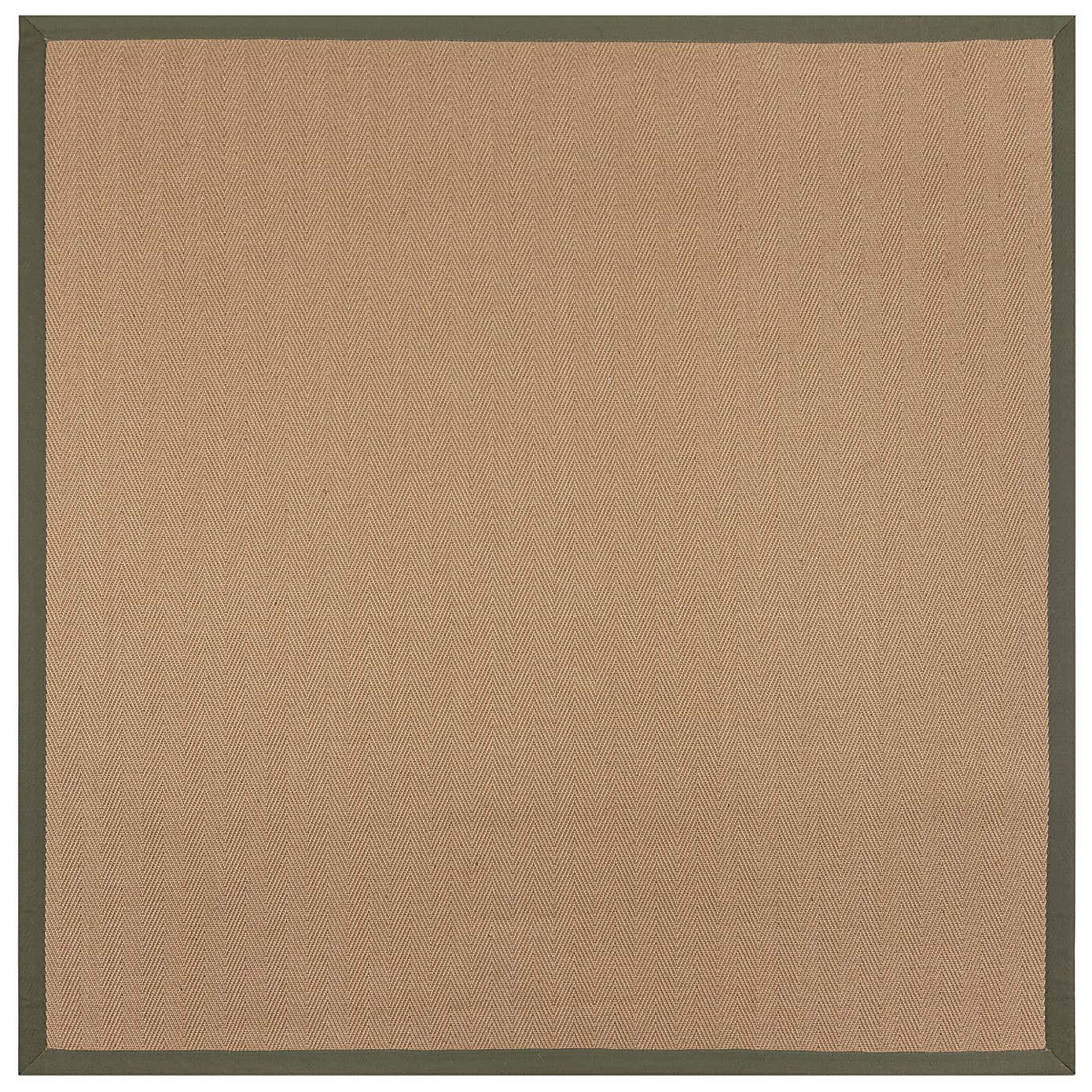 Herringbone Border Square Rug