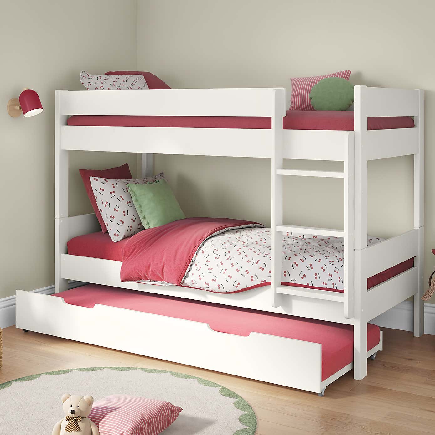 Stompa Compact Wooden Bunk Bed With Open Trundle