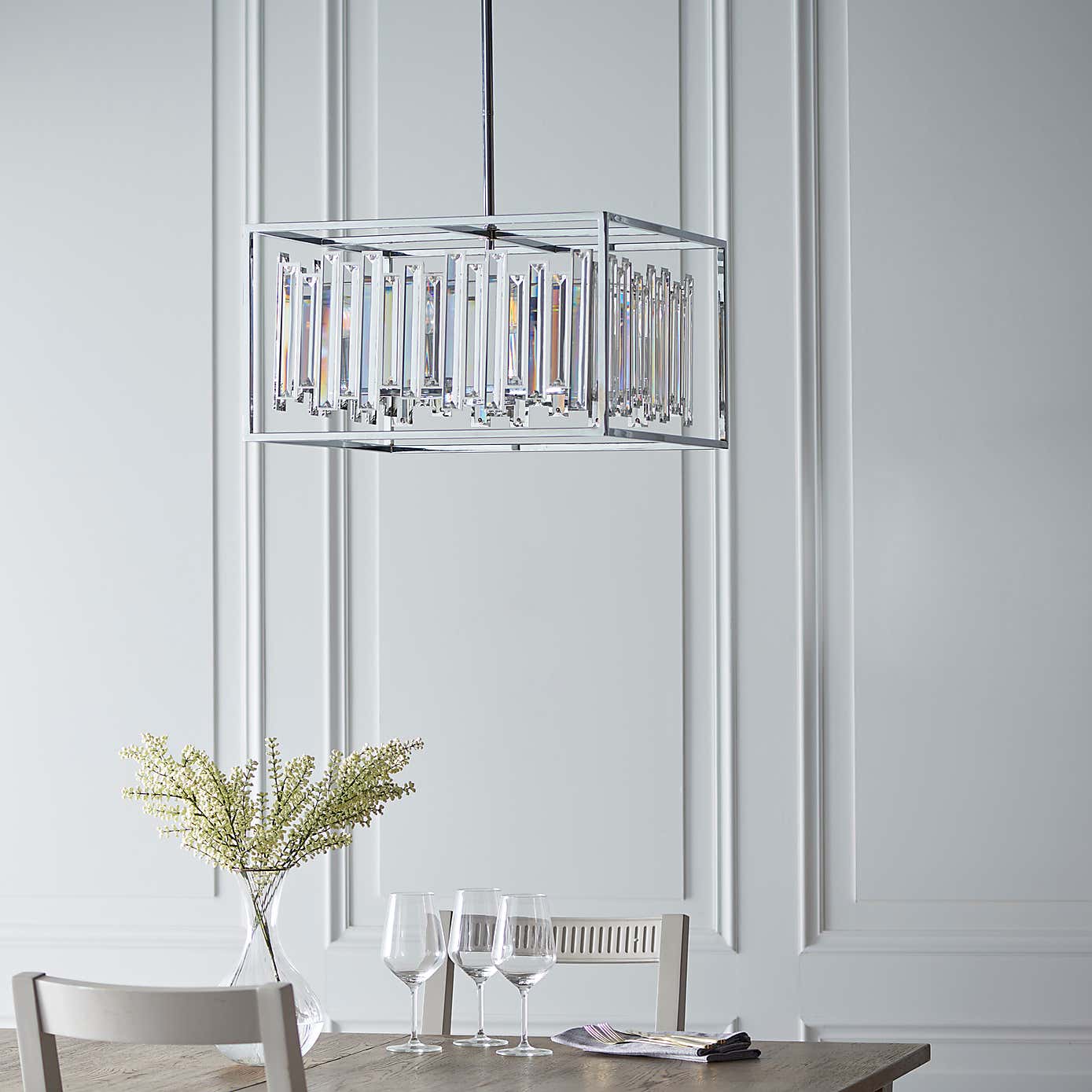 Vogue Crystal Juneau 6 Light Pendant Fitting