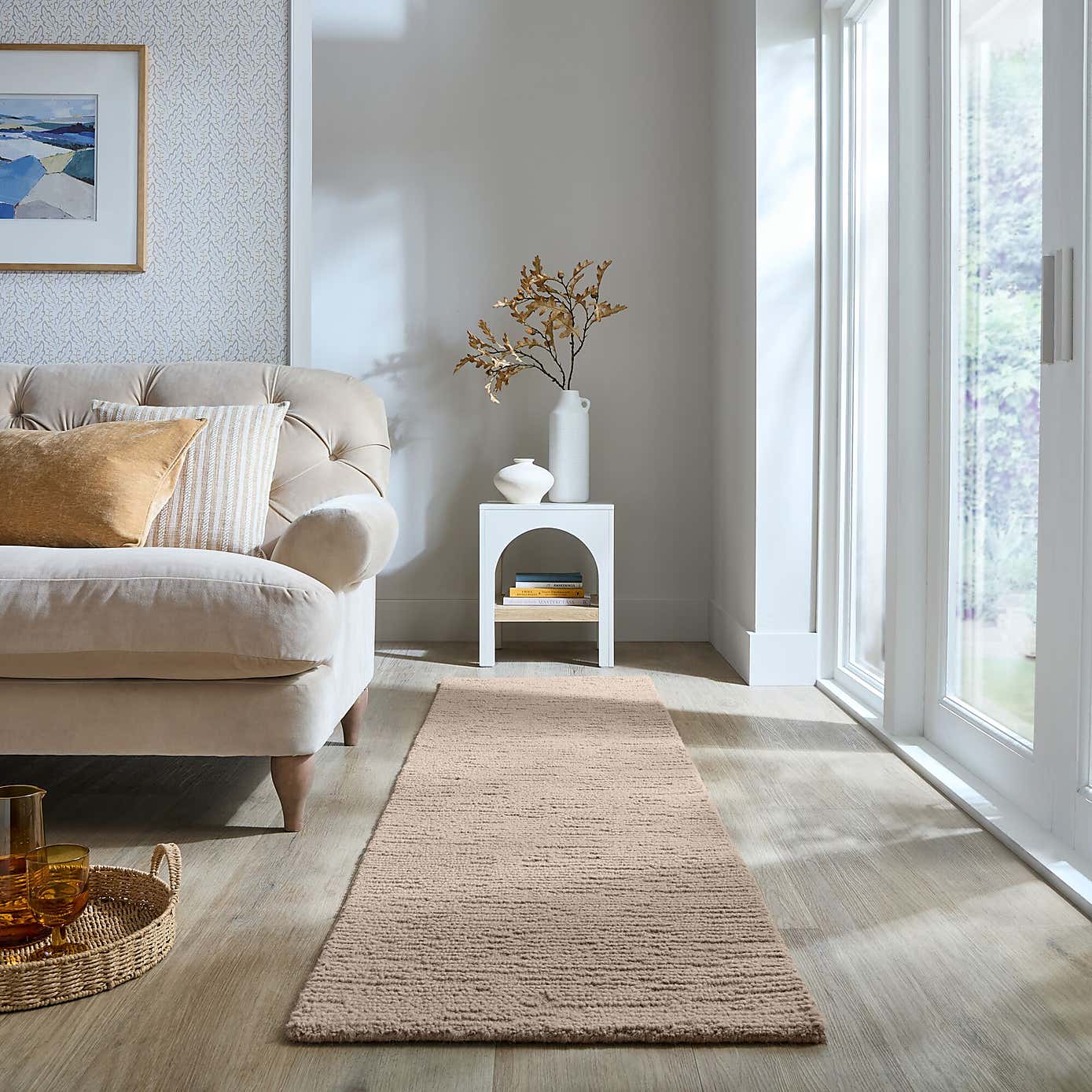 Austin Boucle Textured Wool Runner