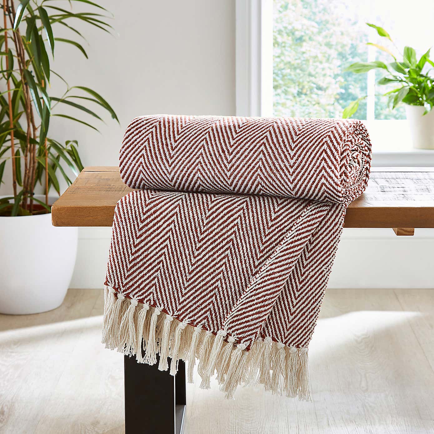 Jenson Herringbone 130cm x 180cm Throw