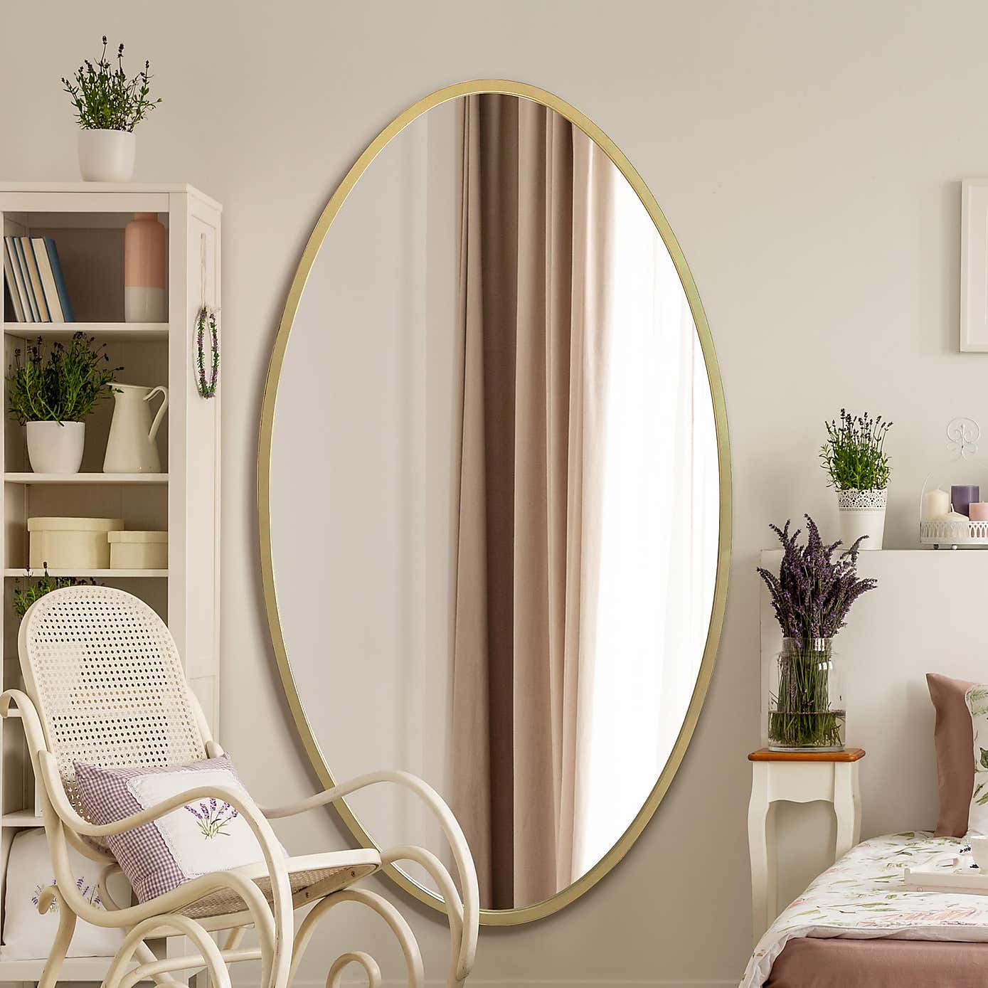 The Ovale Oval Outdoor Garden Wall Mirror
