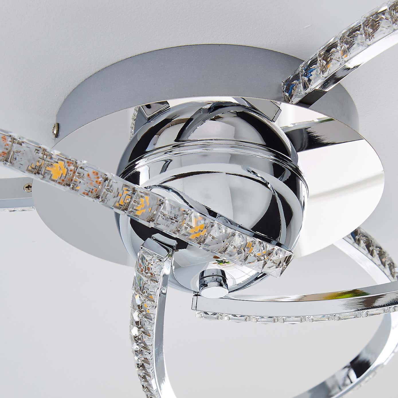 Oria 3 Light Integrated LED Jewel Ceiling Fitting