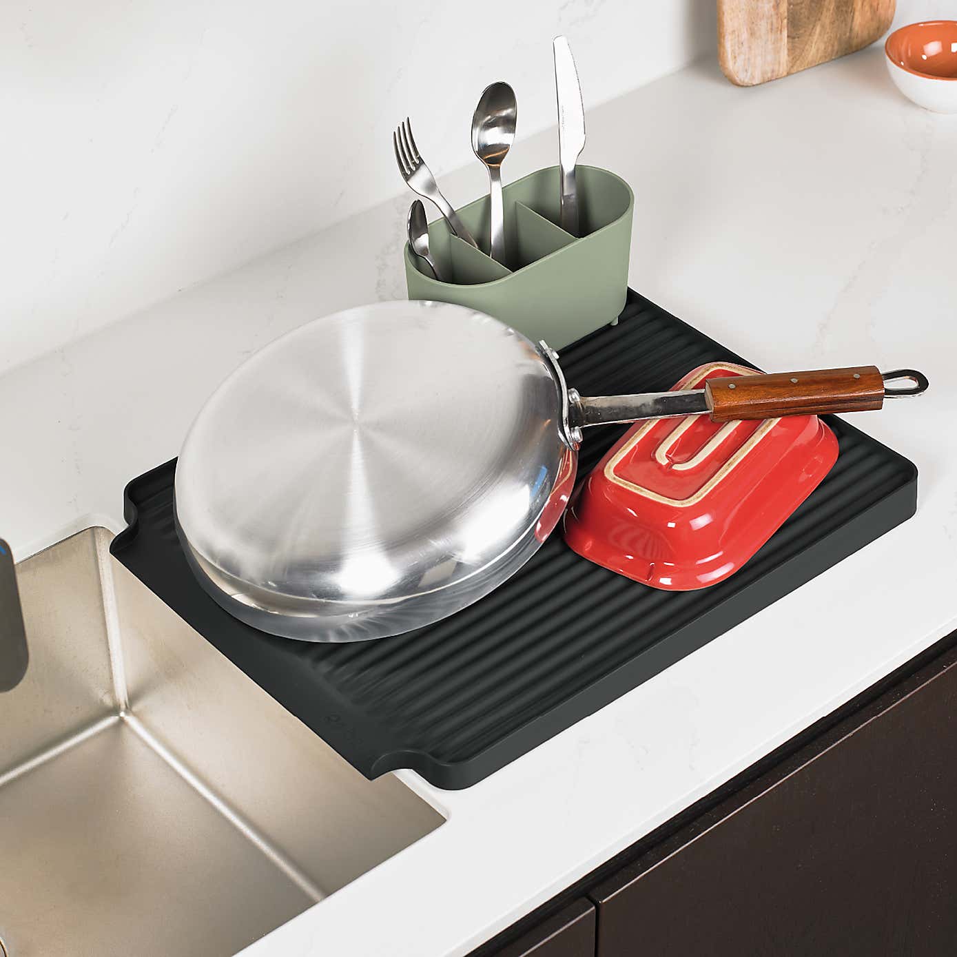 Reborn Recycled Large Draining Rack Sage Green