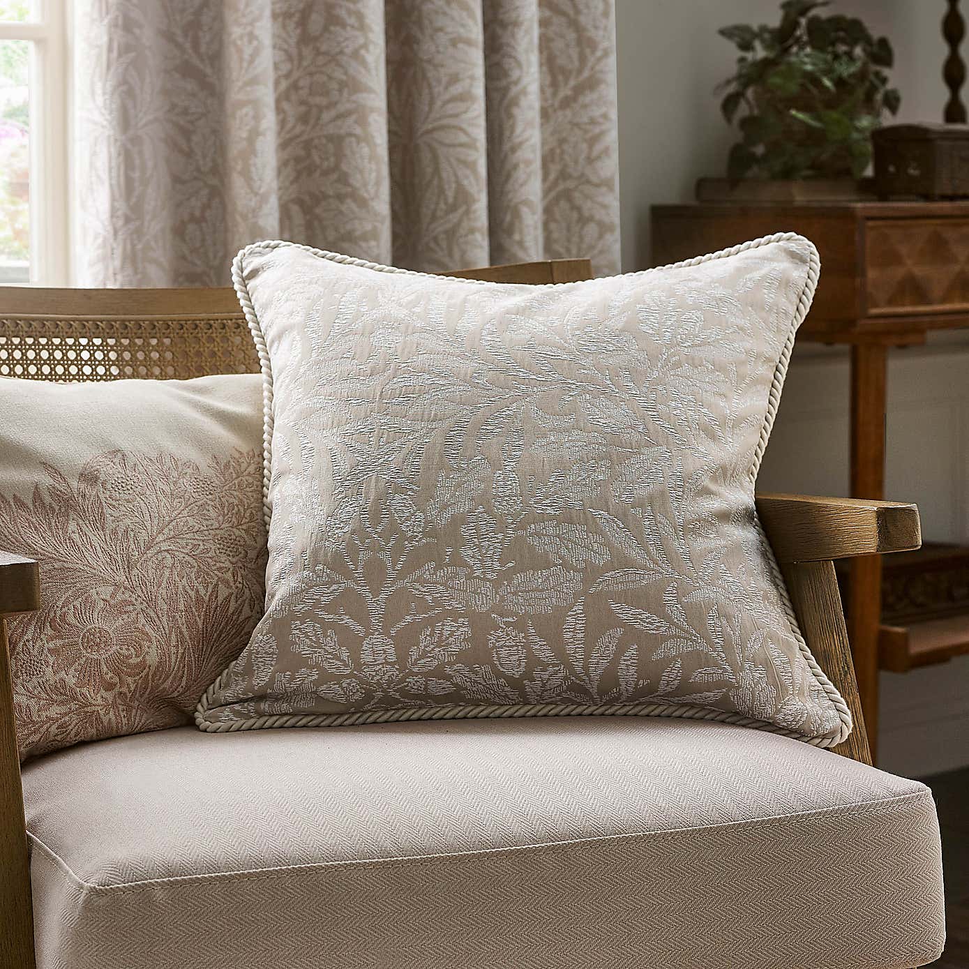 Morris & Co. Acorn Tonal Square Cushion