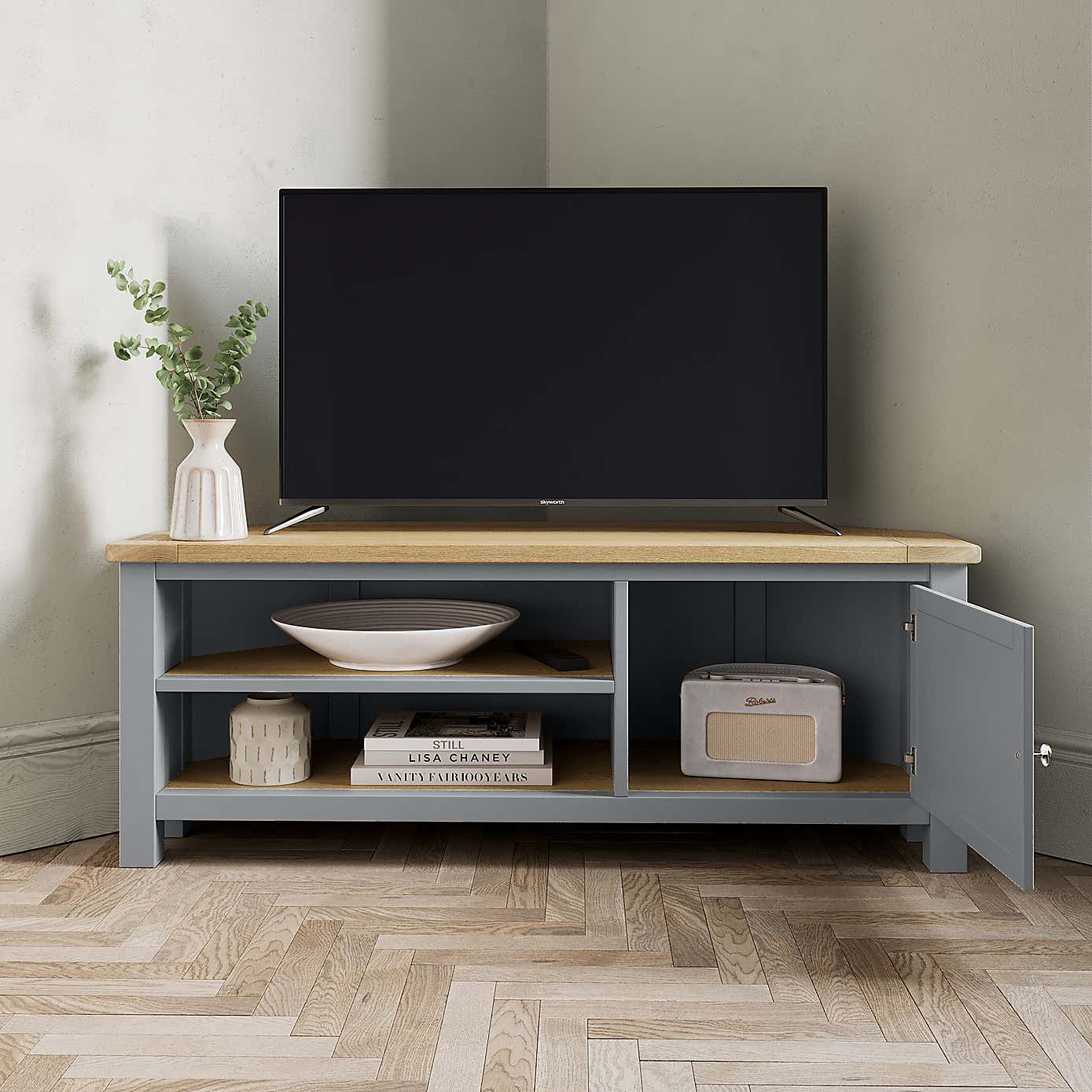 Olney Corner TV Unit Stone