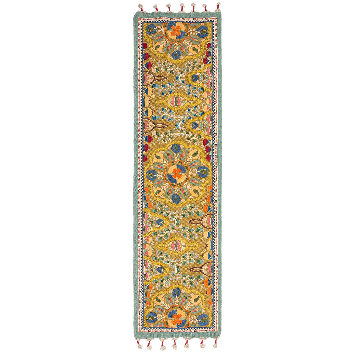 Rani Embroidered Floral Runner