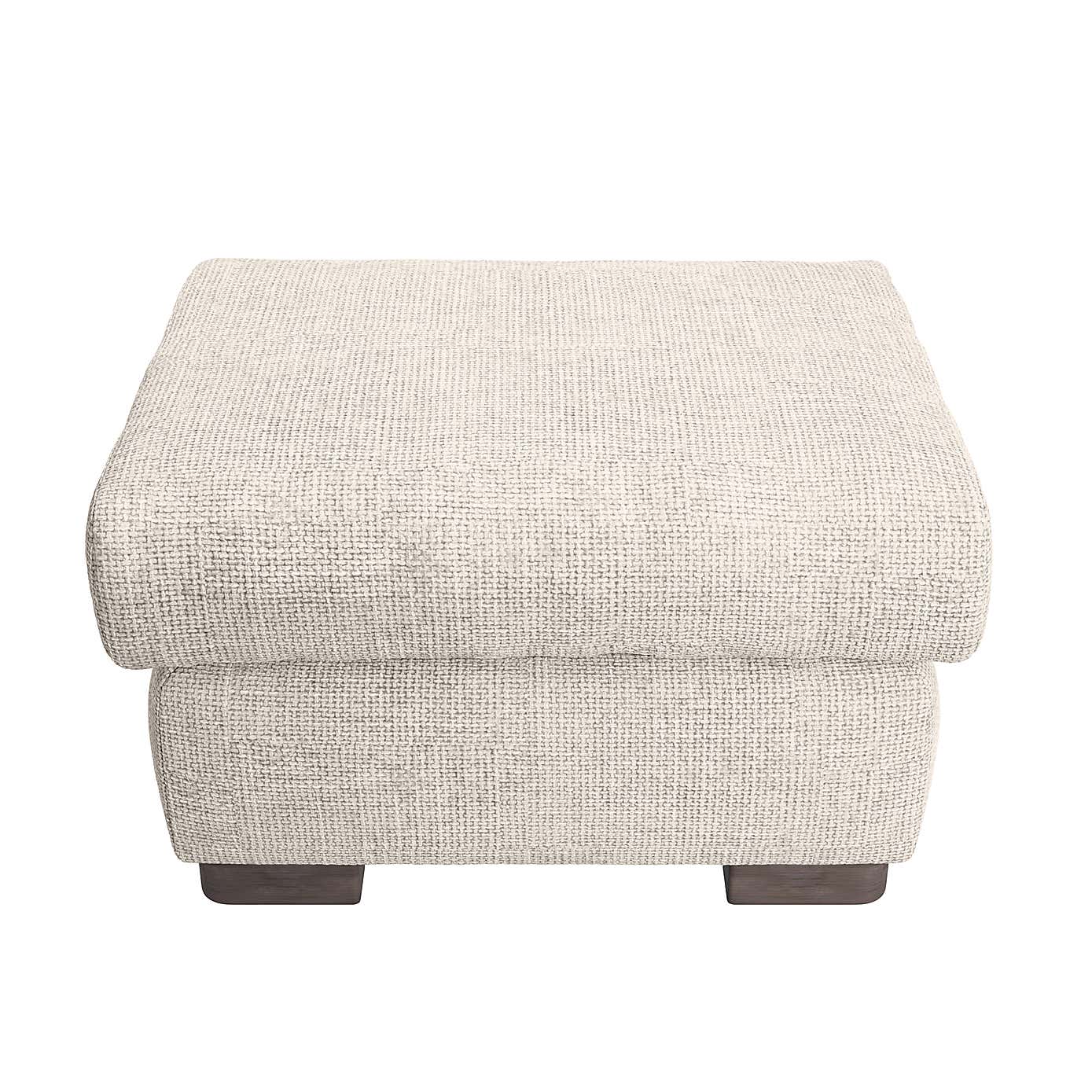 Carson Chunky Chenille Large Storage Footstool