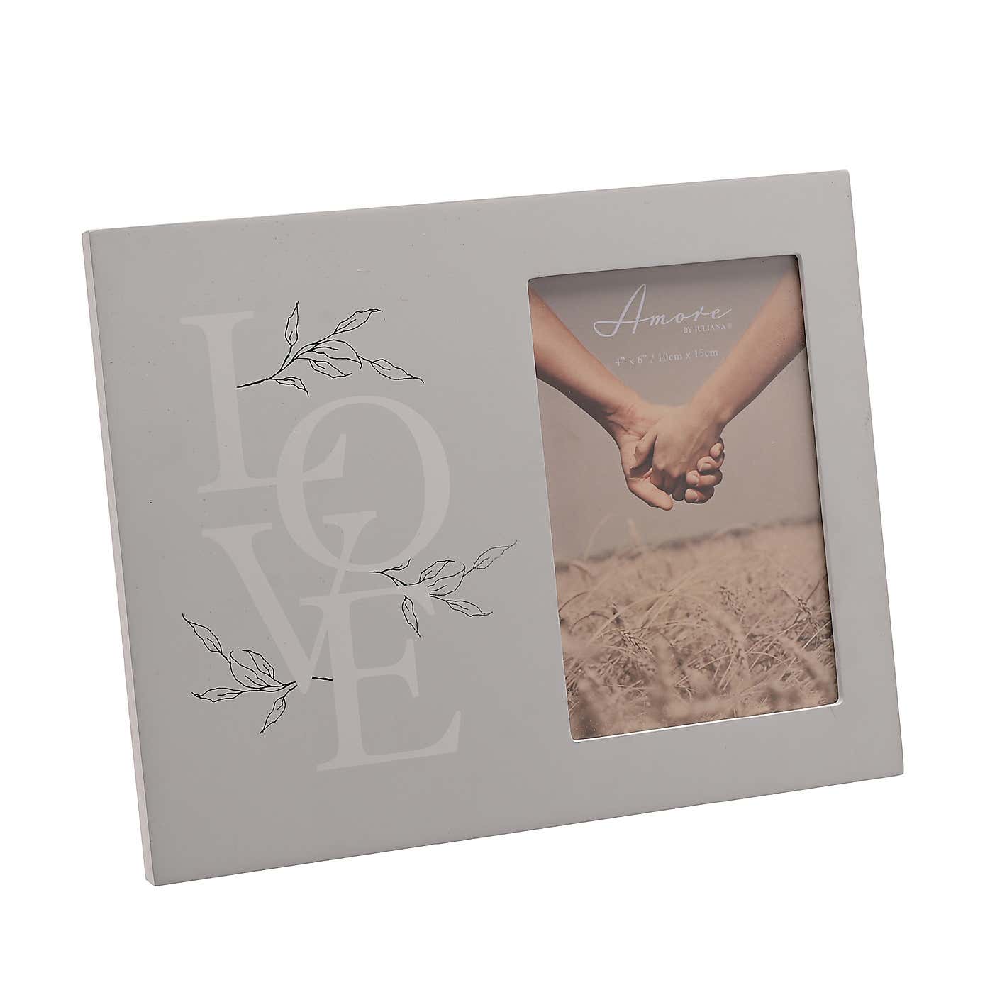 Amore Grey Love Letters Photo Frame
