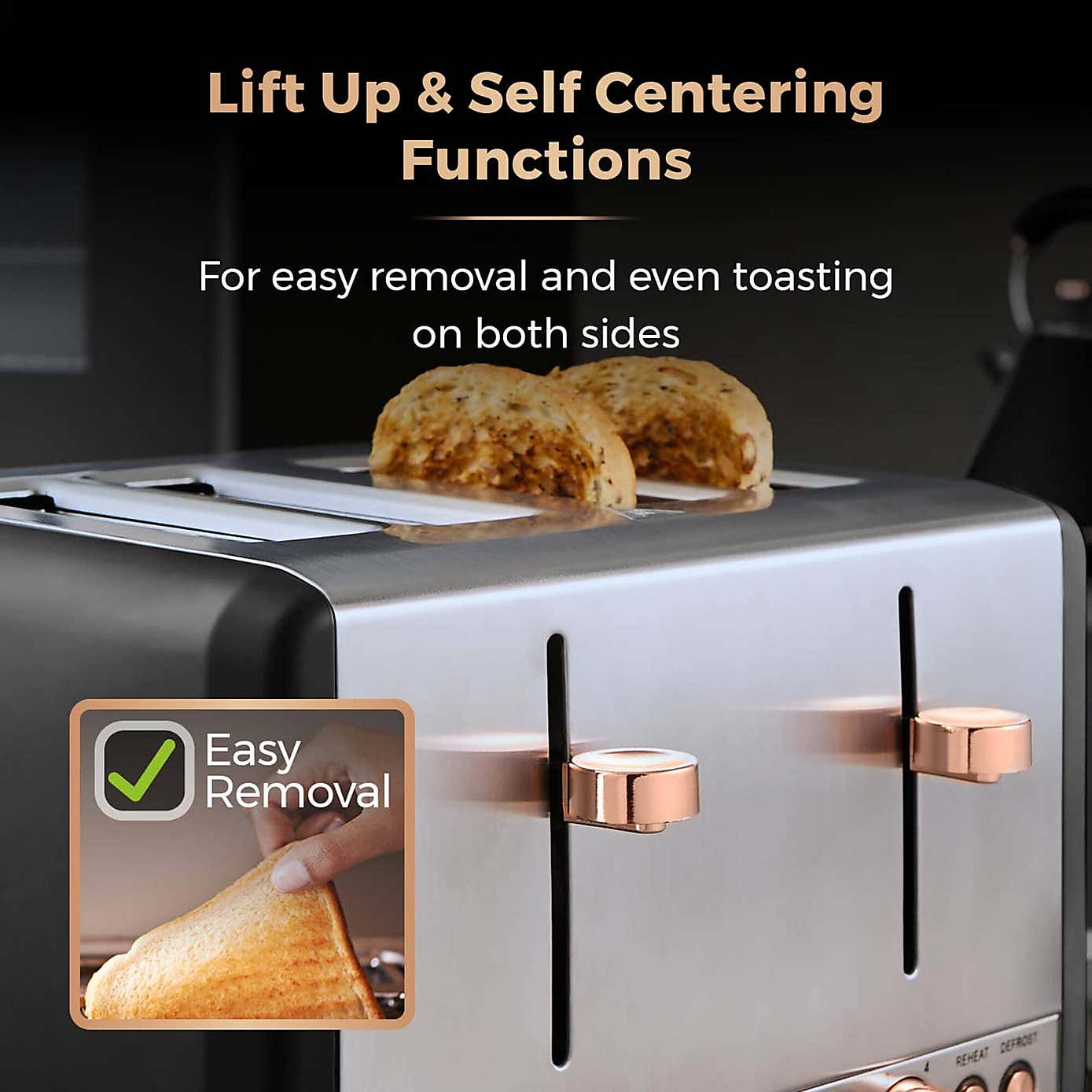 TOWER Cavaletto 4 Slice Toaster