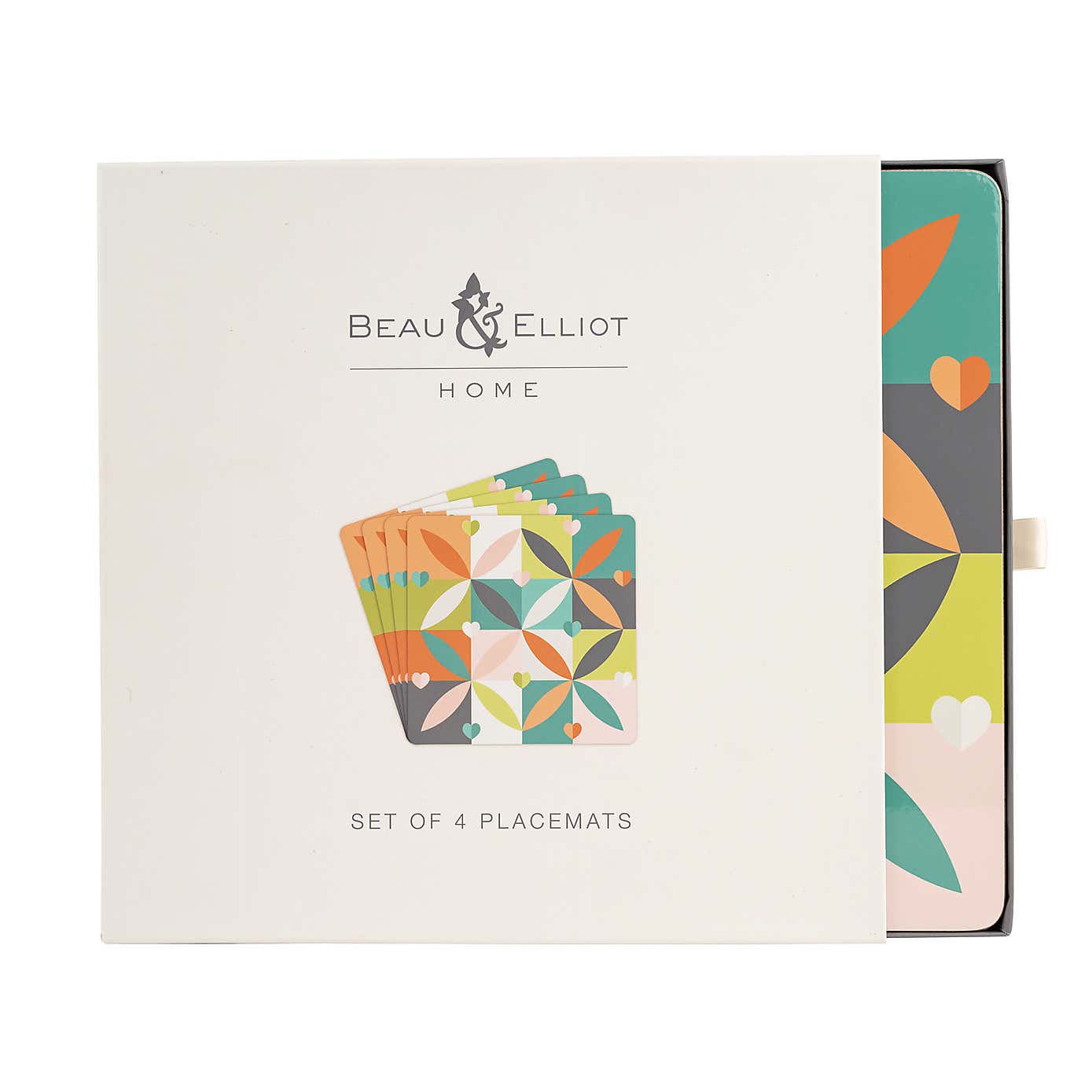 Navigate Carnaby Placemats Petal Large Square Set of 4