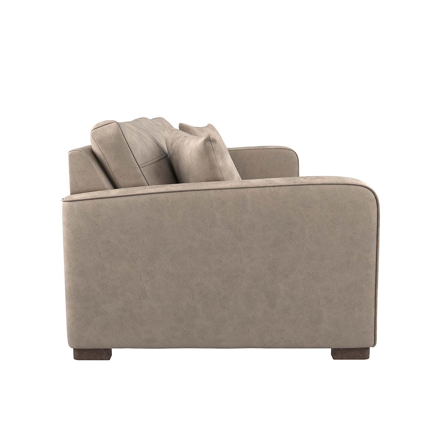 Carson Faux Leather 4 Seater Sofa