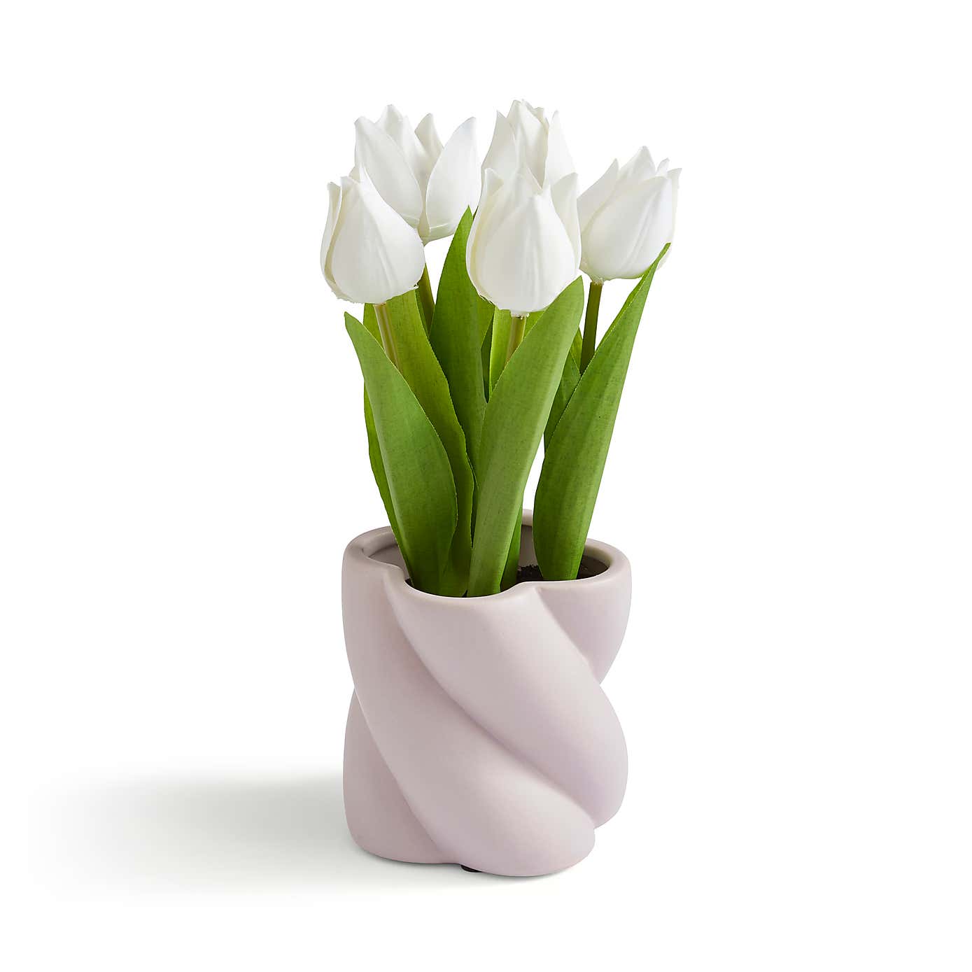 Tulips in Twist Vase