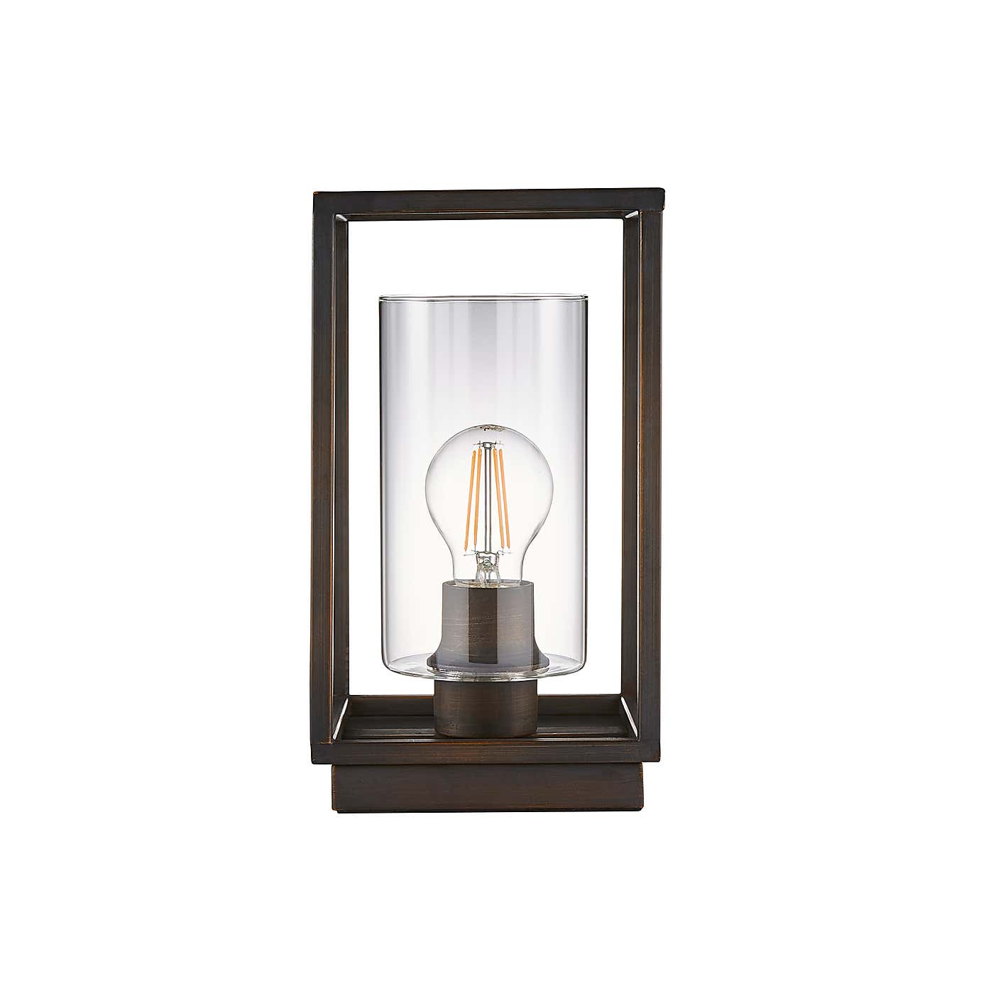 London Bronze Industrial Table Lamp