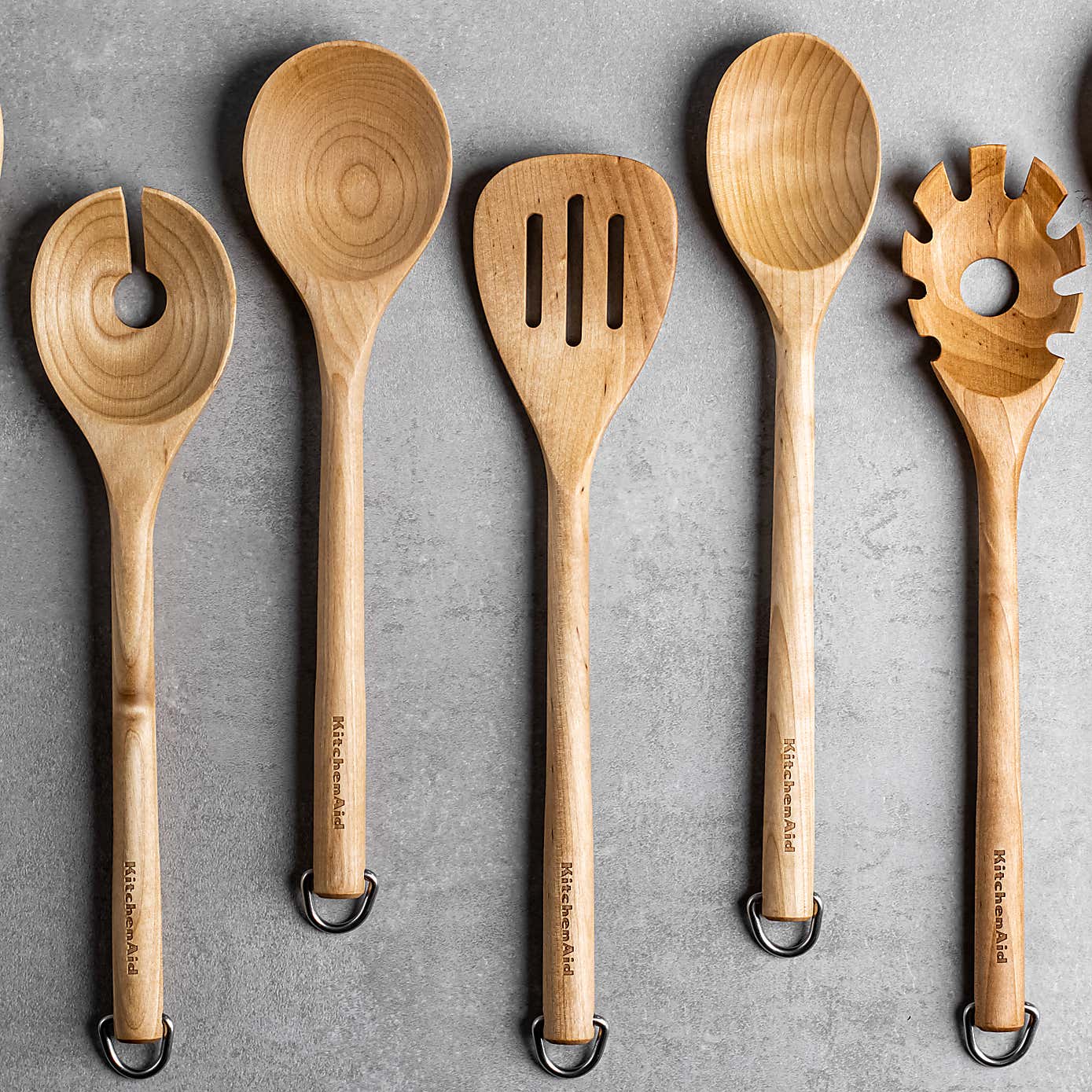 KitchenAid Birchwood Pasta Server