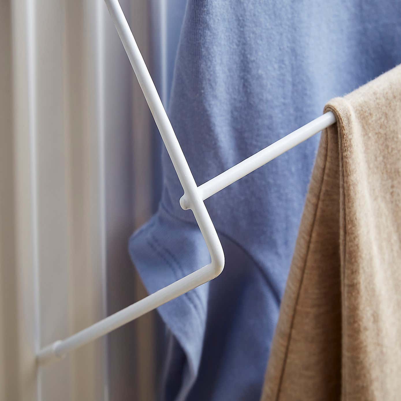 Pack of 2 Over Radiator White Airers