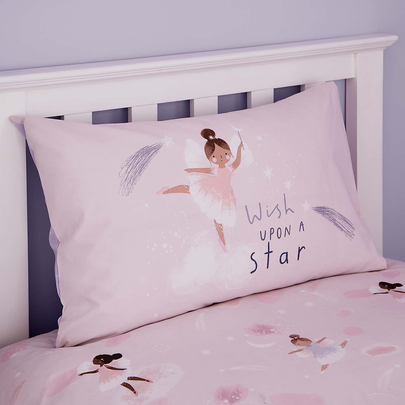 Catherine Lansfield Dancing Fairies Duvet Cover and Pillowcase Set