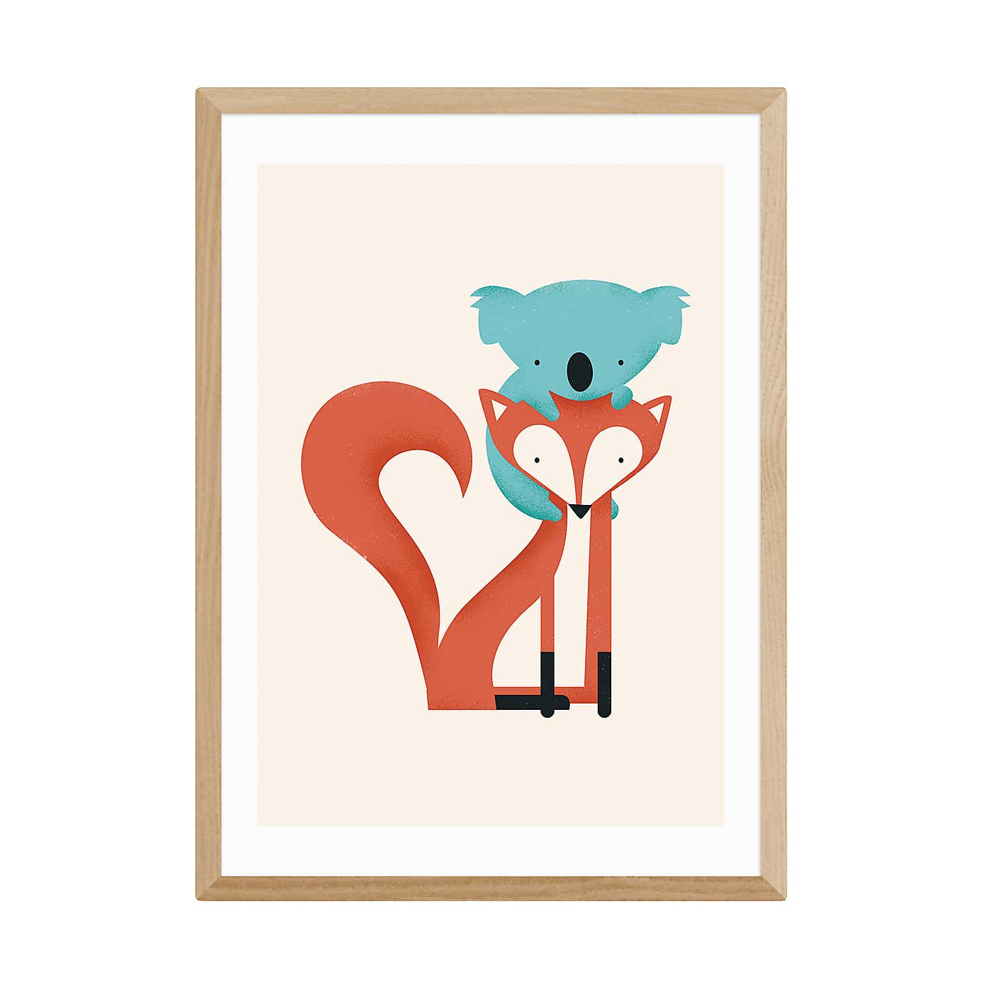 East End Prints Fox and Koala Print