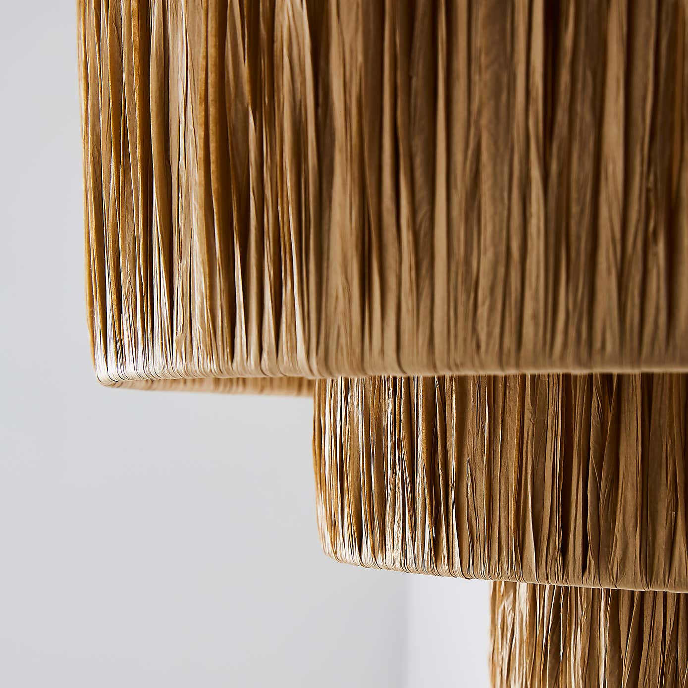 Ruolan Raffia 3 Tier Pendant Shade Shade