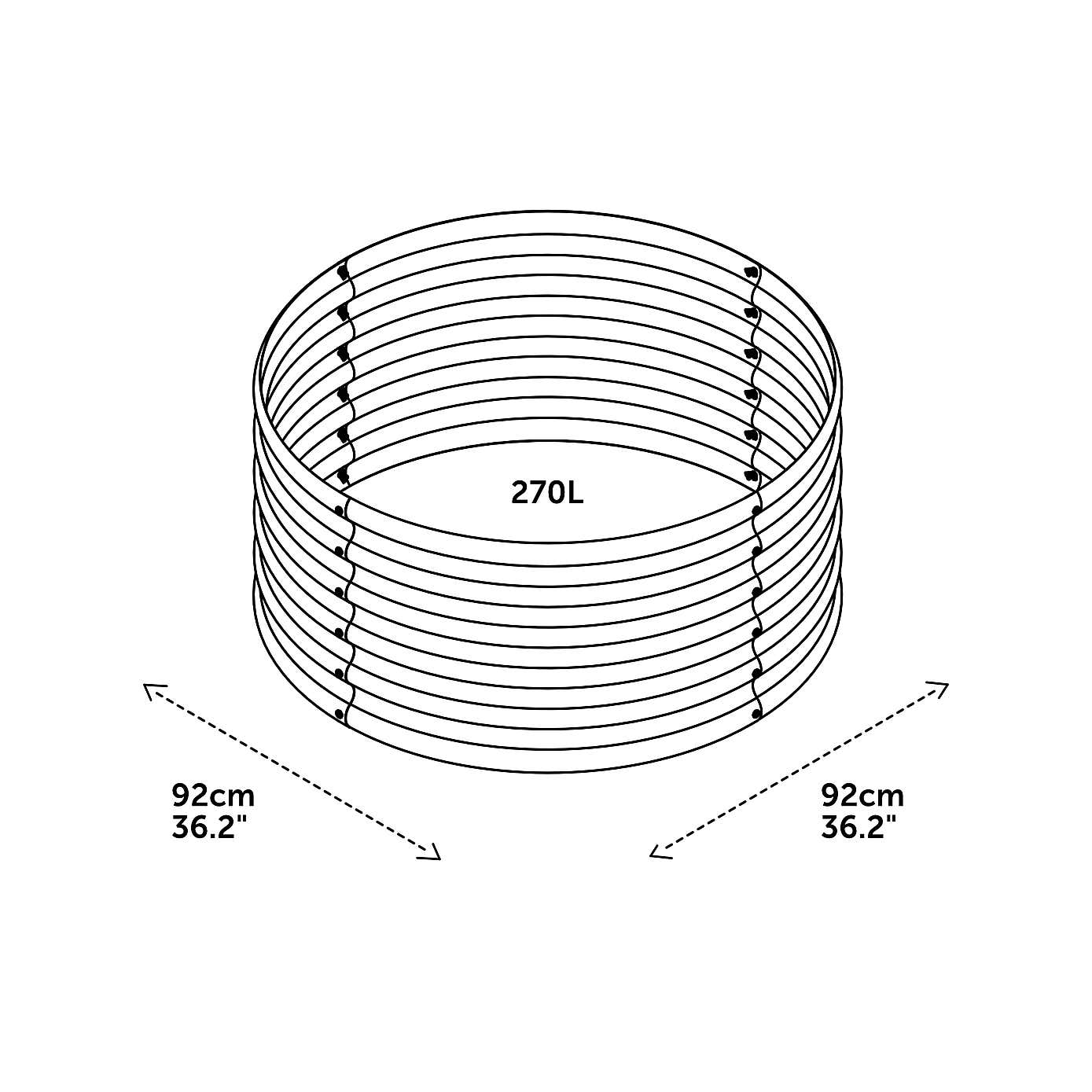 VegTrug VegTub Modular Metal Raised Bed Kit