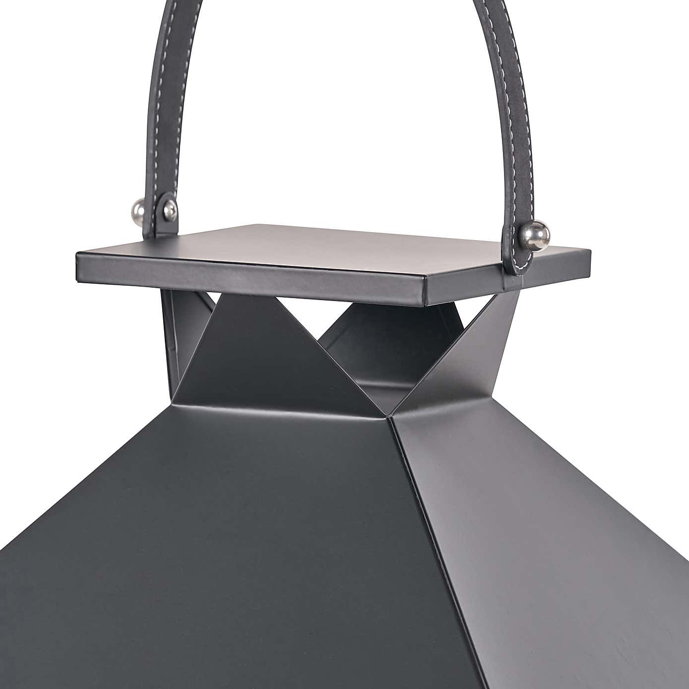 Metal & Glass Lantern