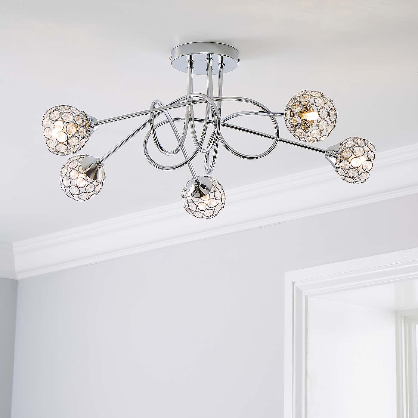 Portia 5 Light Ceiling Fitting