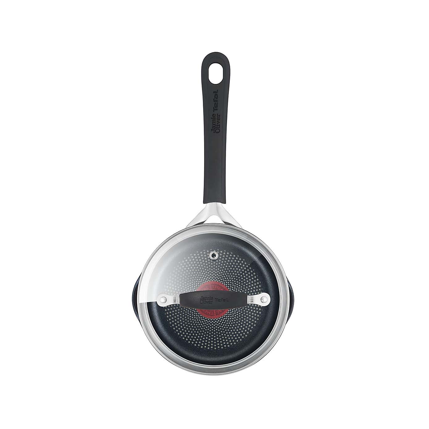 Jamie Oliver by Tefal Quick & Easy Stainless Steel Saucepan & Lid, 16cm