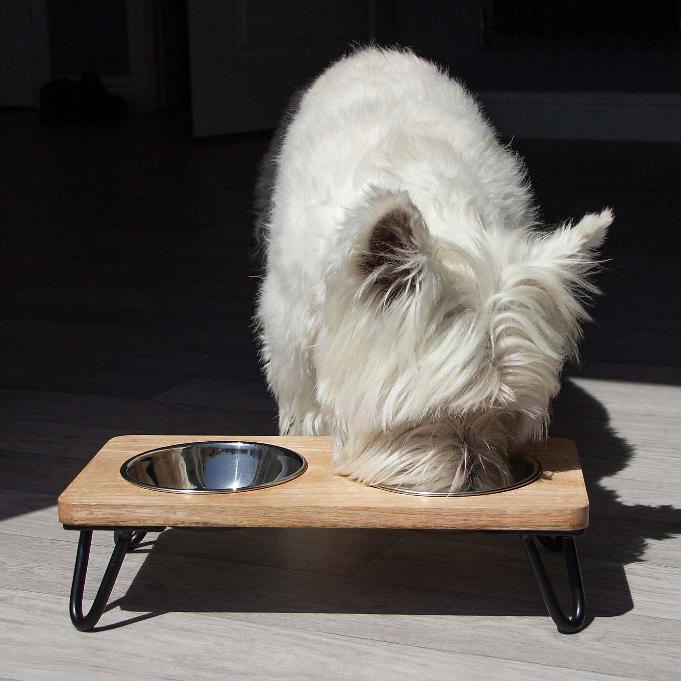 Rosewood Double Diner Pet Bowls