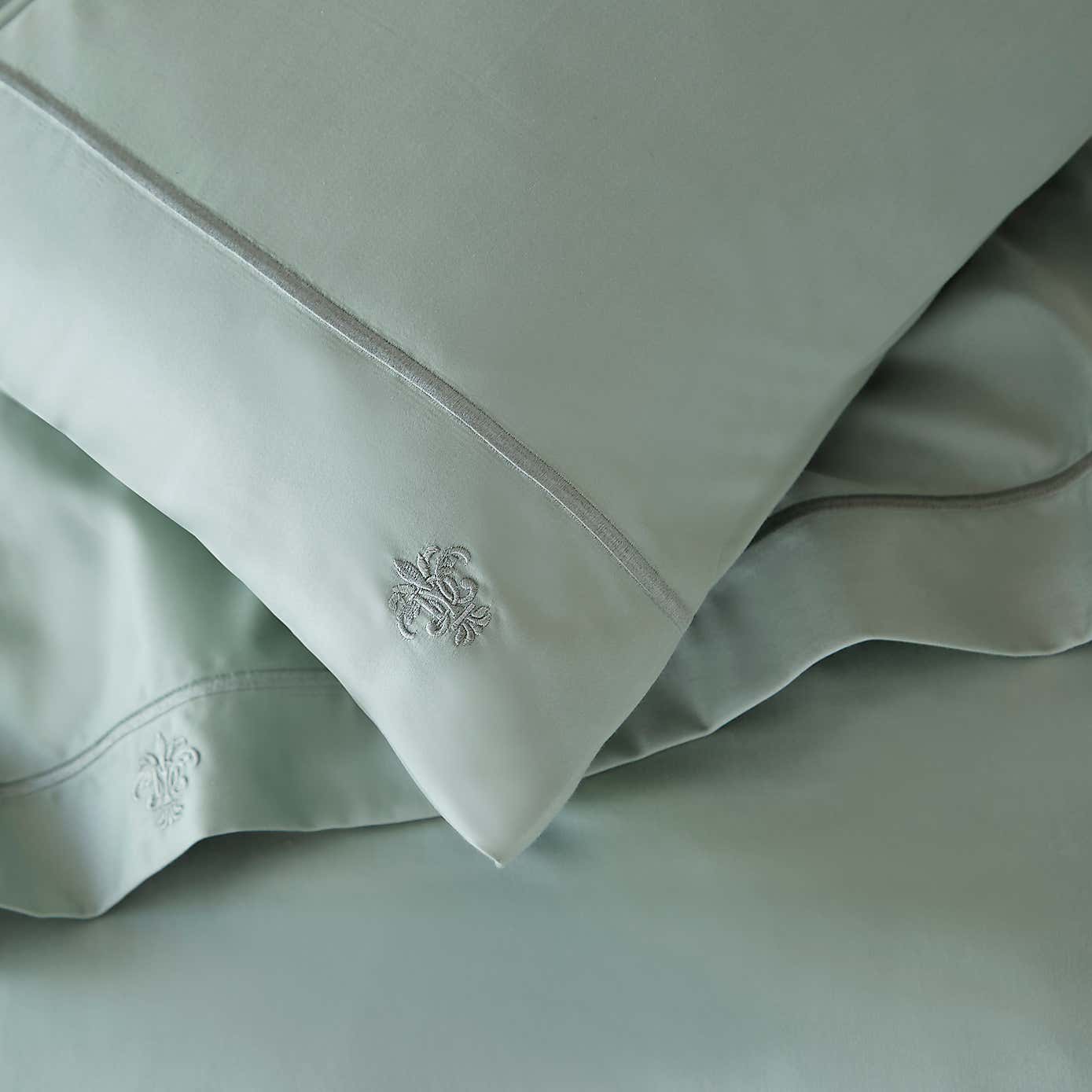 Dorma Egyptian Cotton 1000 Thread Count Silver Housewife Pillowcase