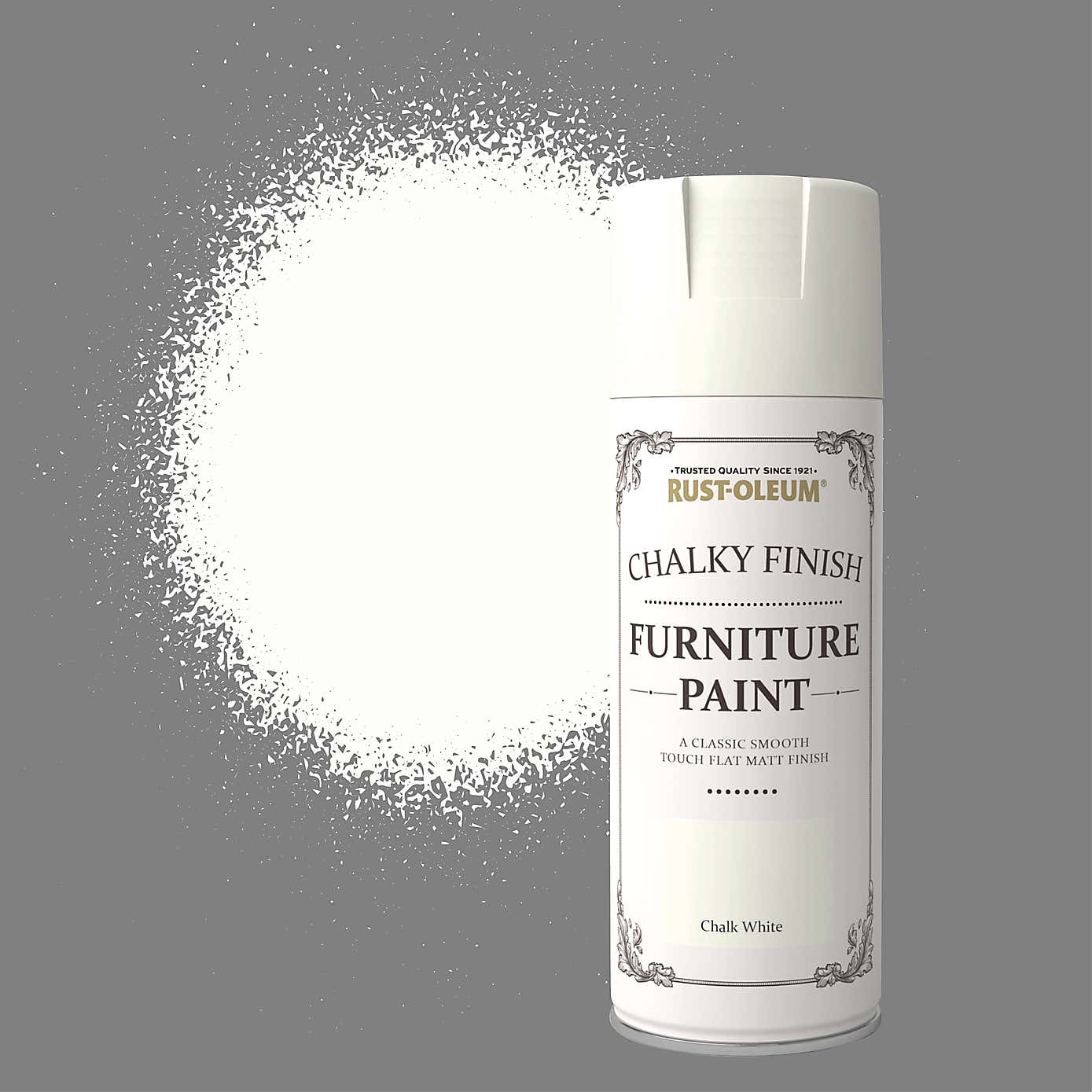Rust-Oleum Chalk White Furniture Spray Paint 400ml