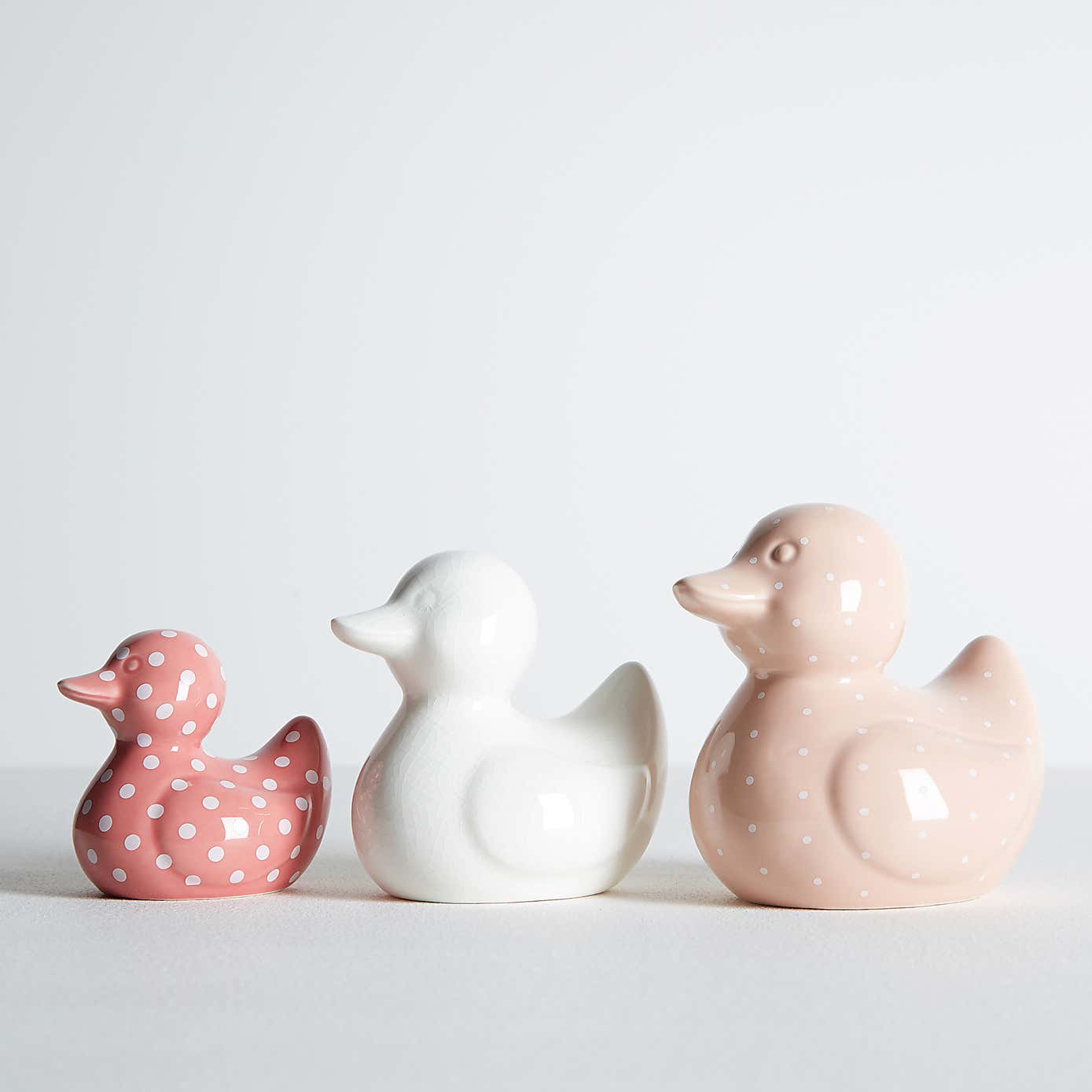 Set of 3 Ceramic Ducks