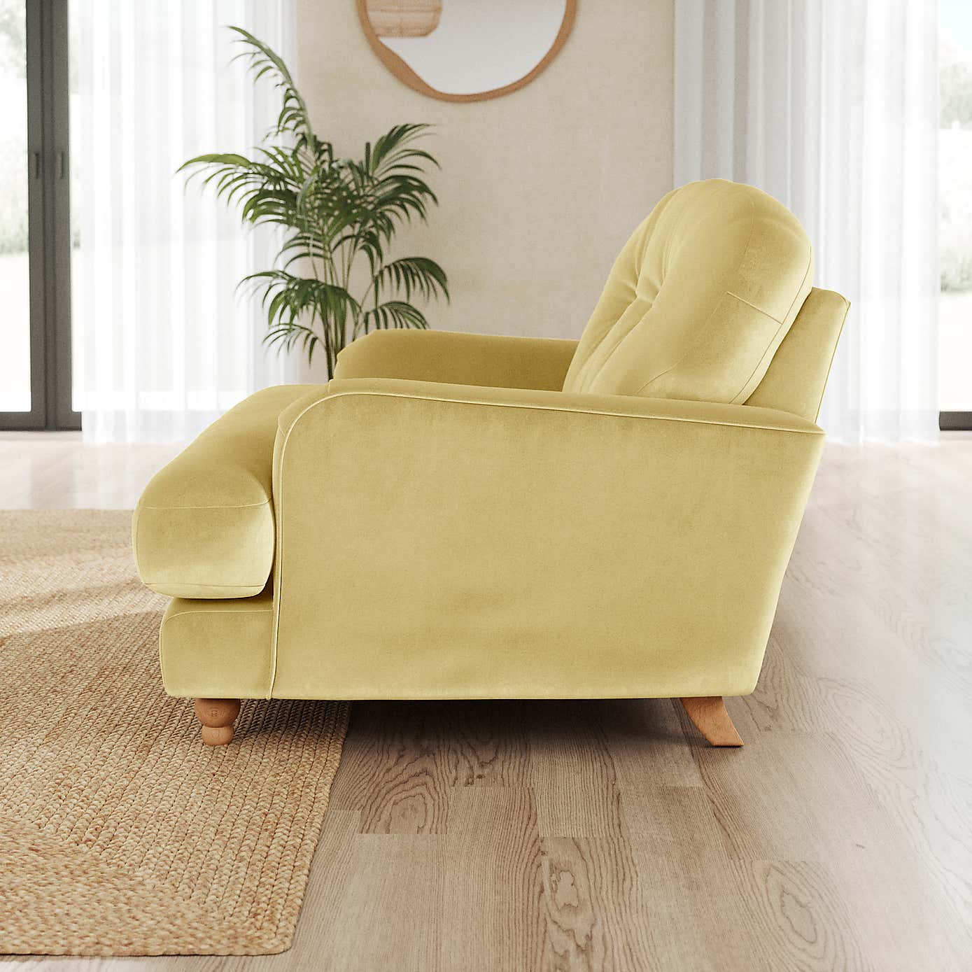 Martha Vintage Velvet Snuggle Chair