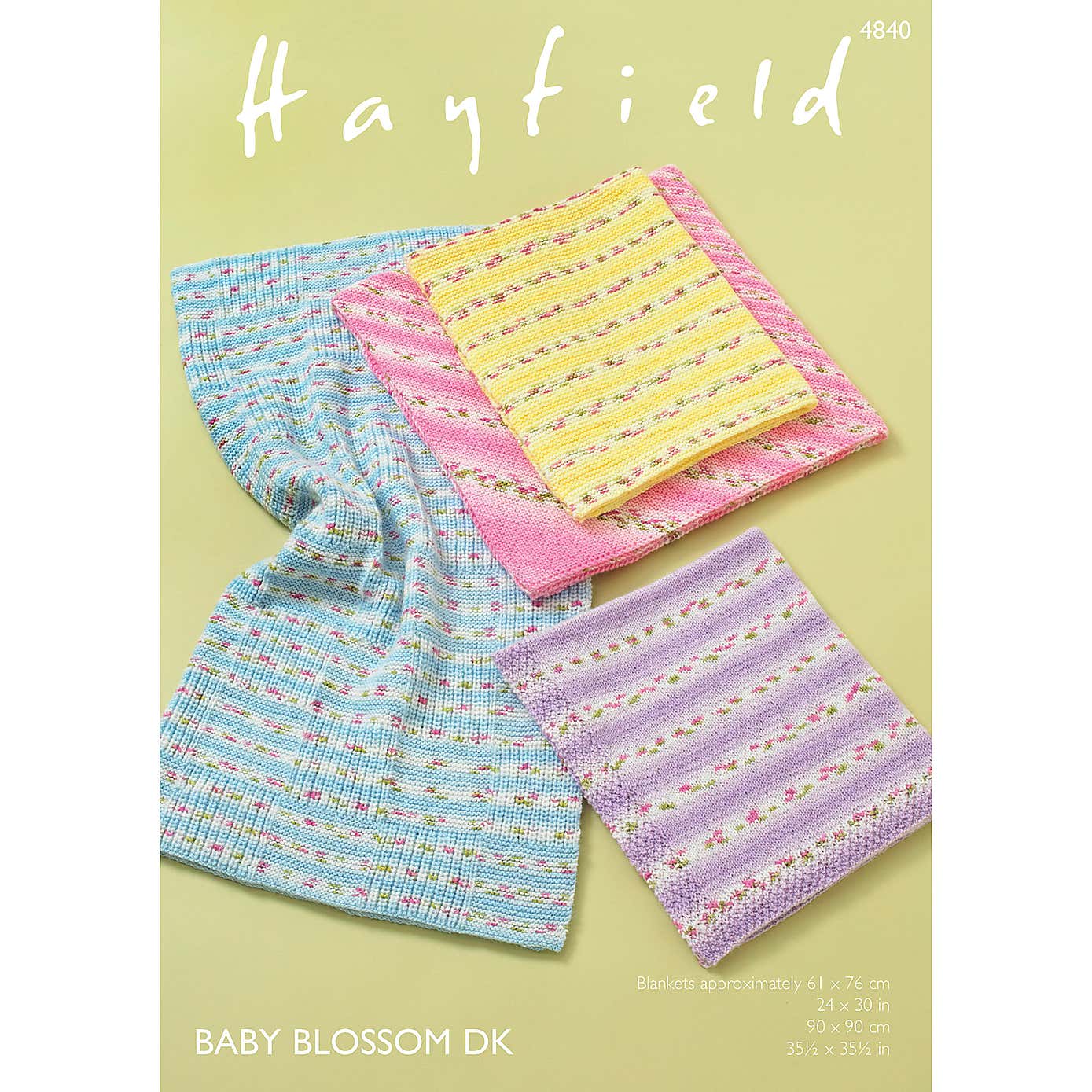 Hayfield 4840 Hayfield Blossom DK Floral Baby Blankets