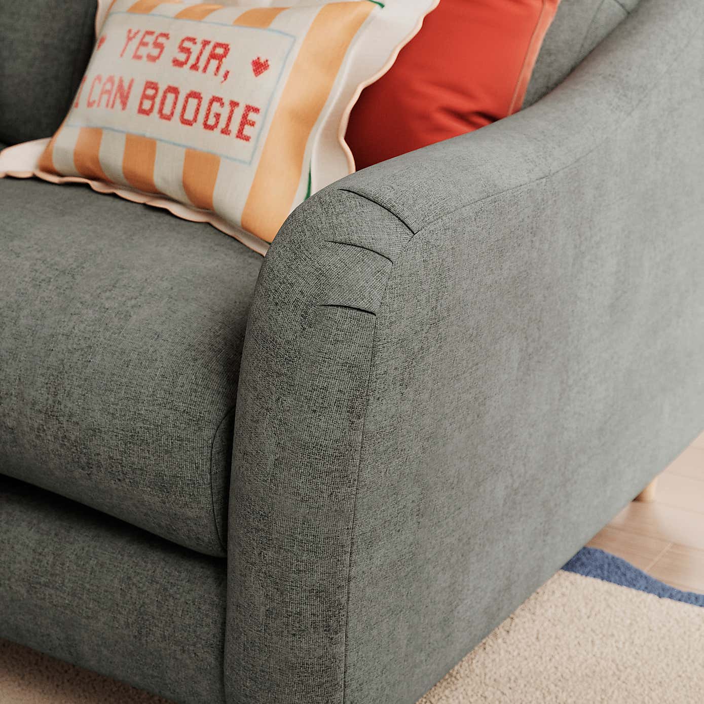 Hattie Tonal Plush Chenille 2 Seater Sofa