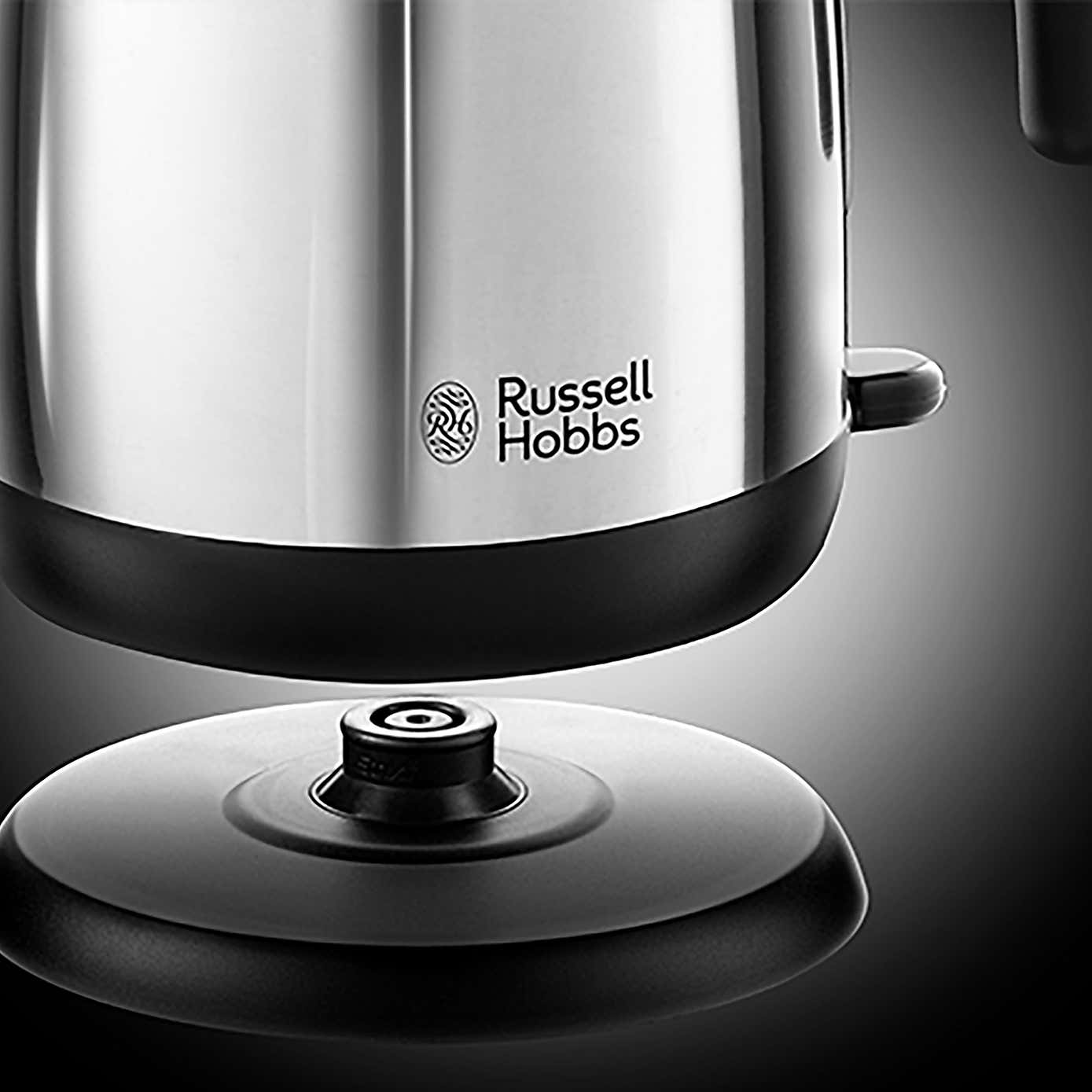 Russell Hobbs Polished Stainless Steel 1.7L Open Handle Kettle