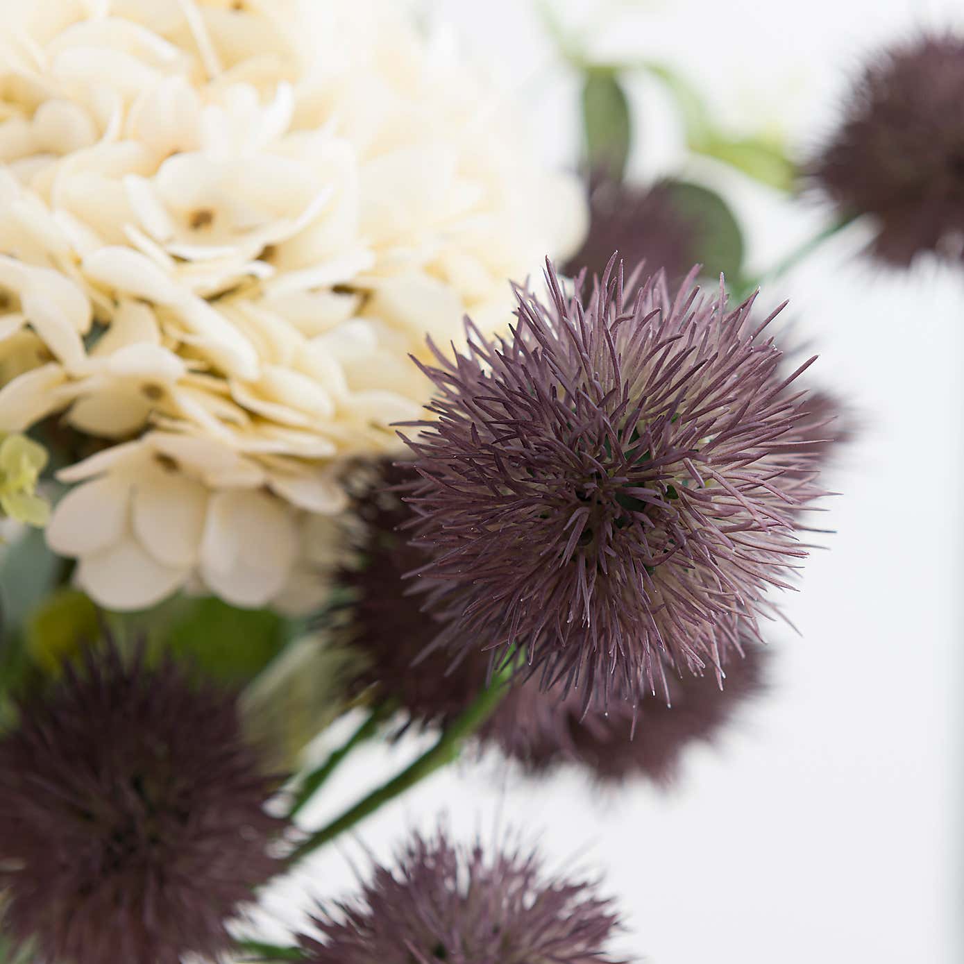 Florals Forever Artificial Hydrangea and Thistle Bouquet