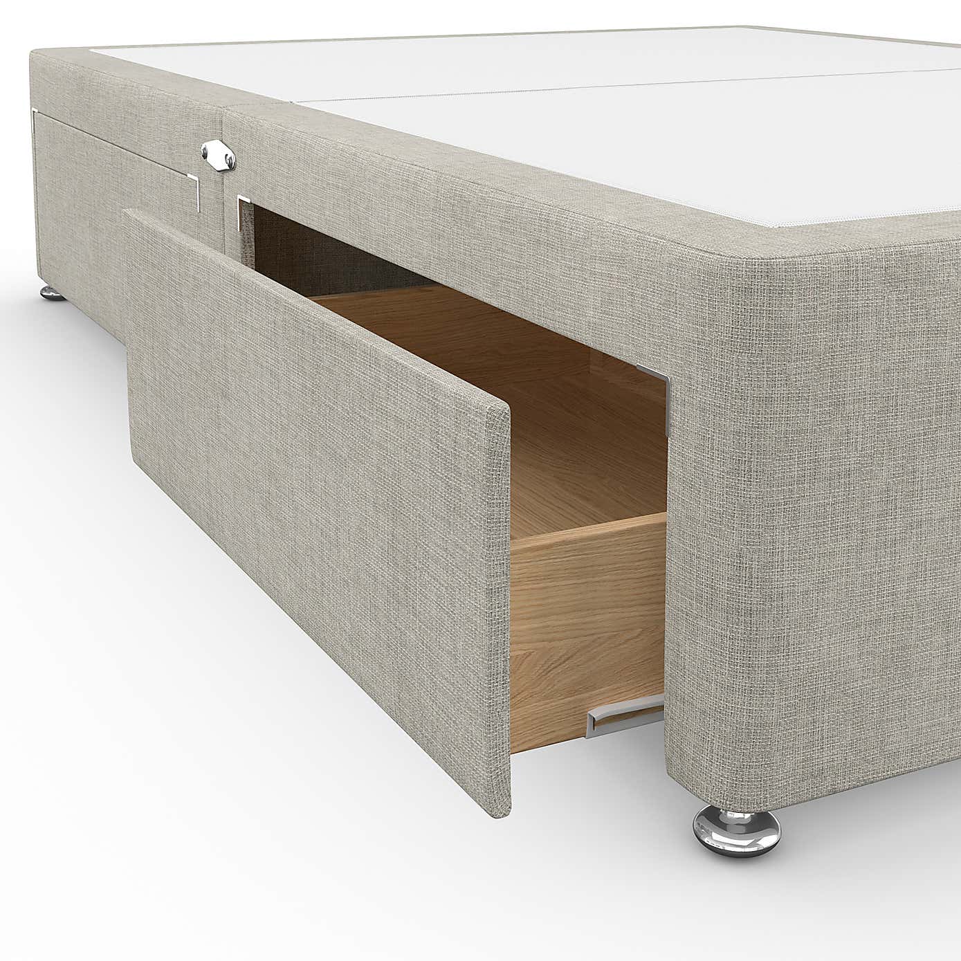 Essentials Woven Fabric Divan Base