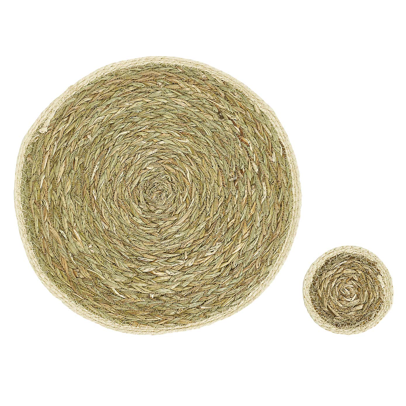 Set Of 2 Grass Braid Placemats