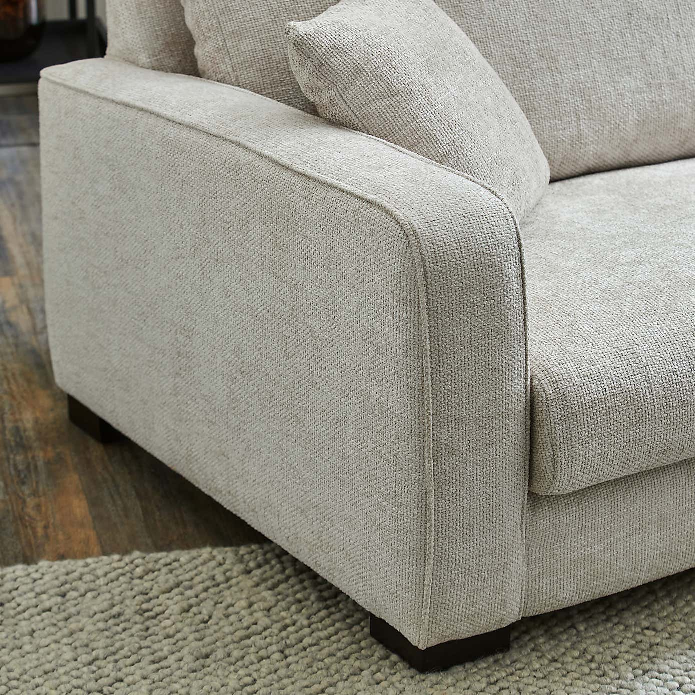 Carson Chunky Chenille Right Hand Corner Sofa
