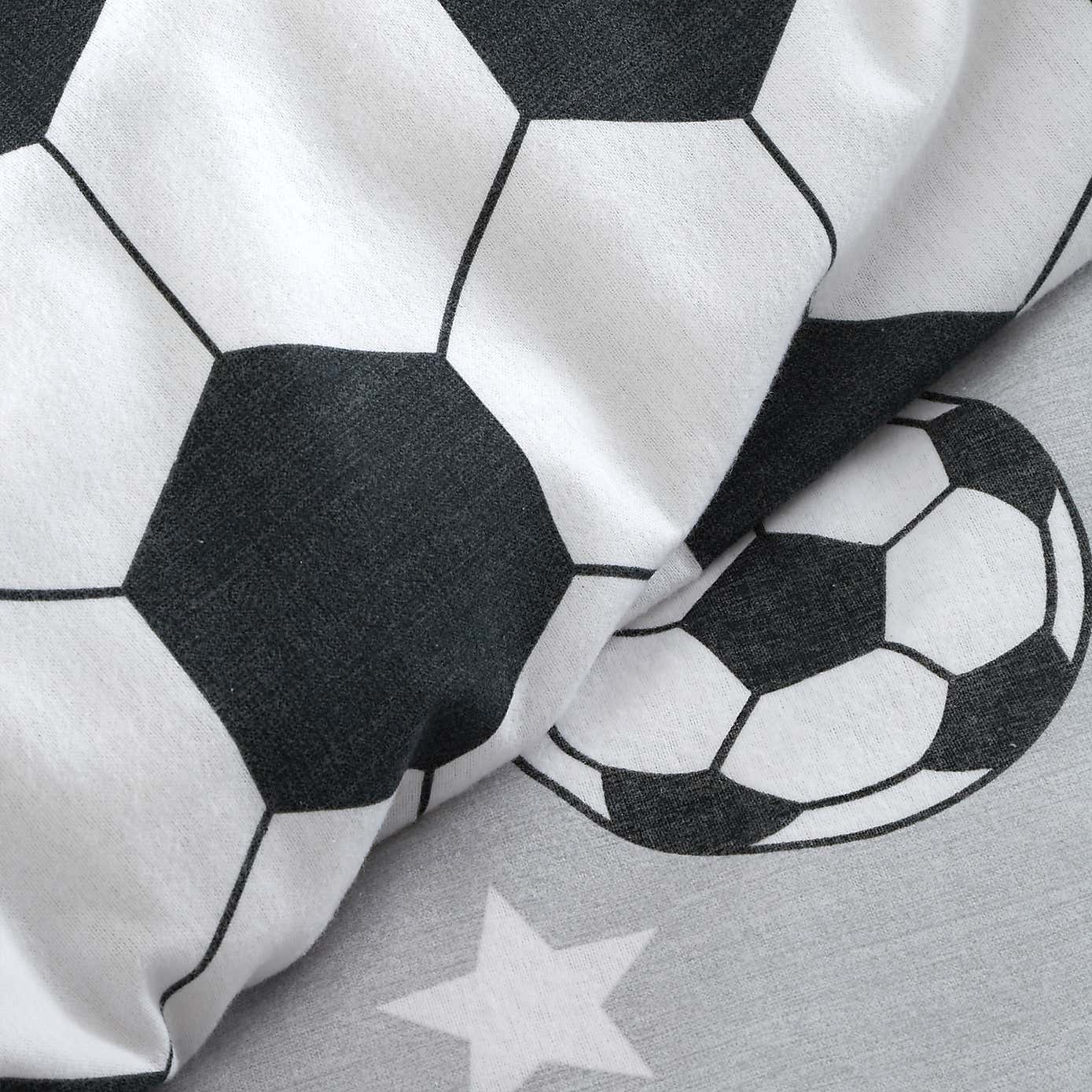 Catherine Lansfield Football Stars Brushed Cotton Duvet Cover and Pillowcase Set