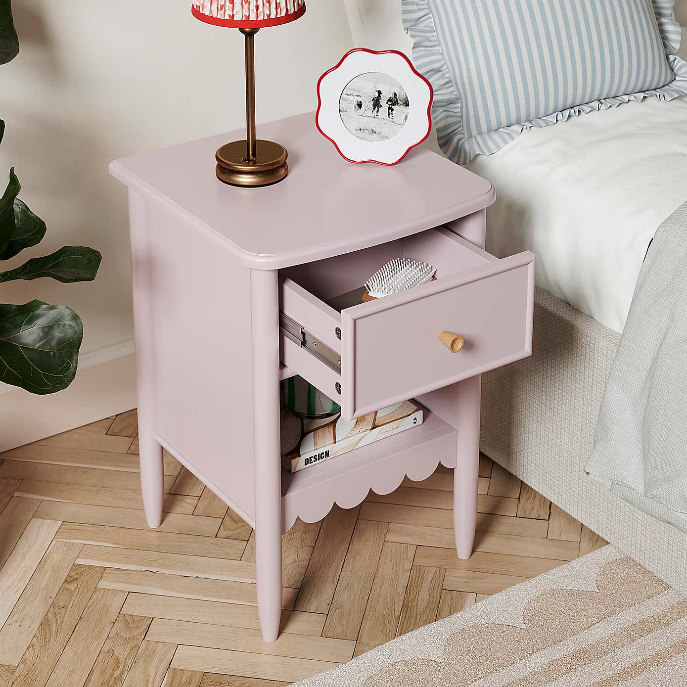Remi 1 Drawer Bedside Table
