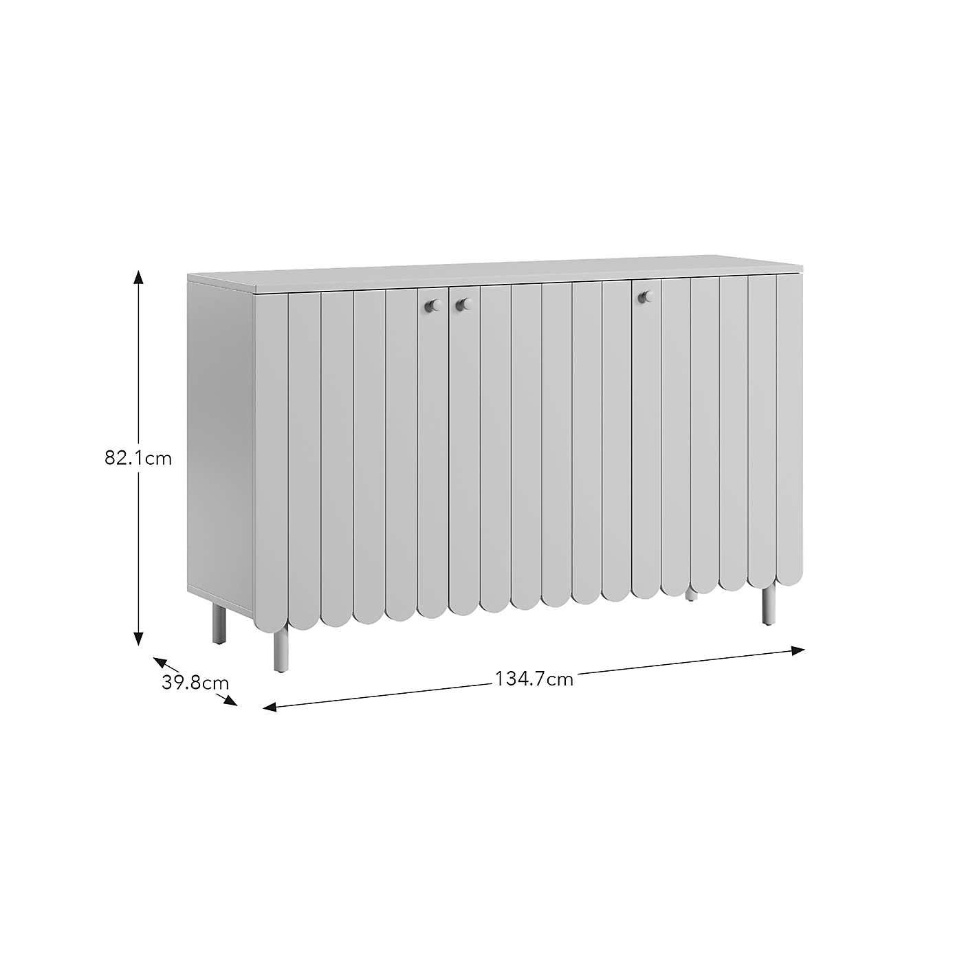 Scallop Wide Sideboard