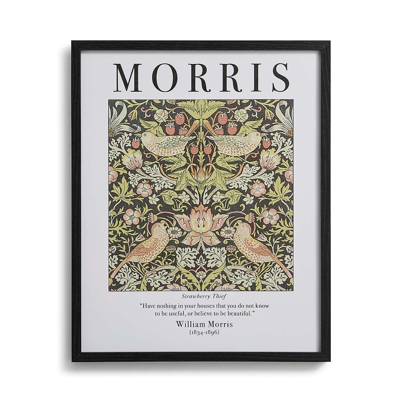 Strawberry Thief by William Morris Framed Print
