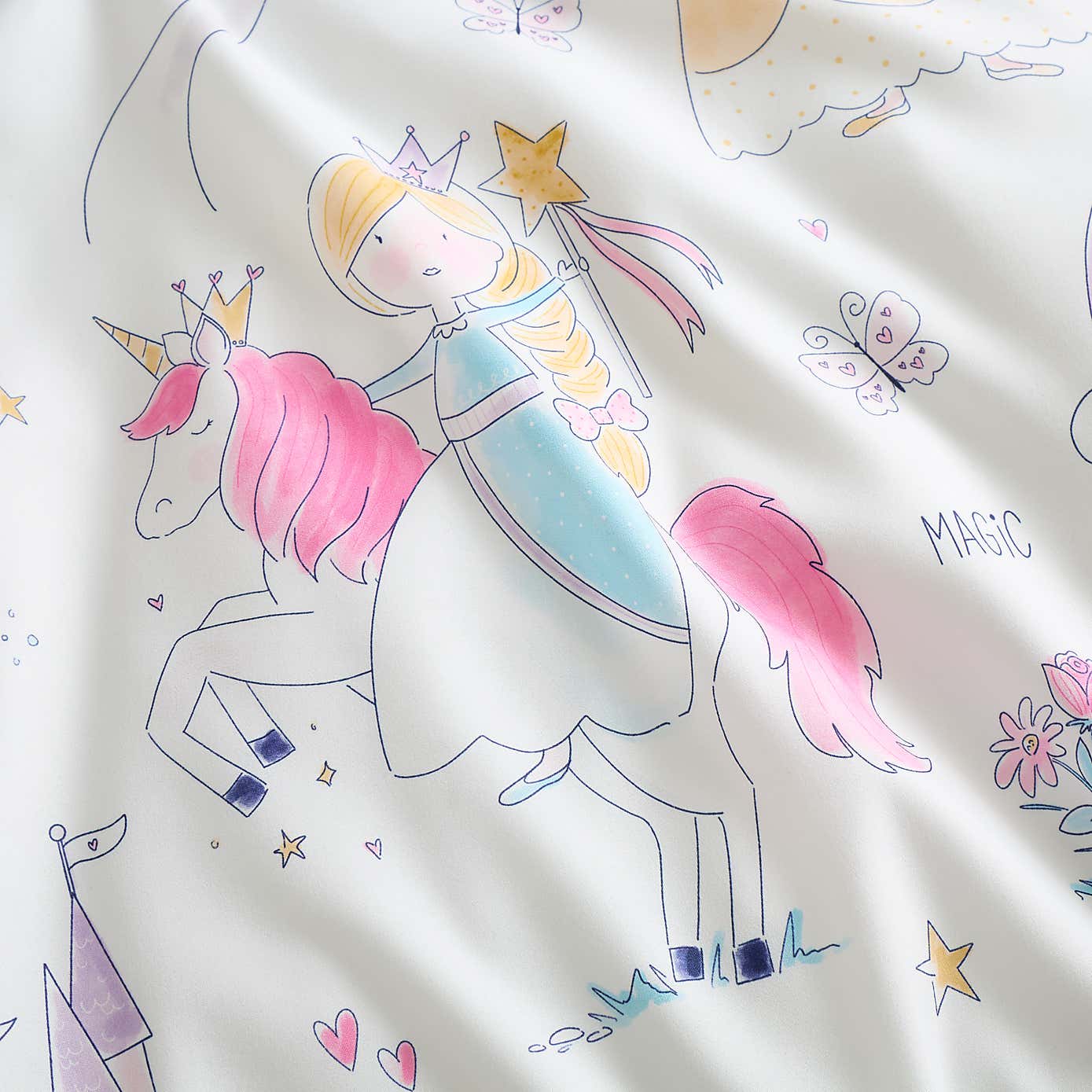 Princess Duvet Cover and Pillowcase Set