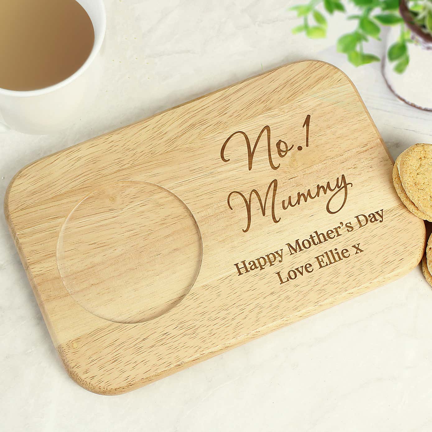 Personalised Wooden Coaster Tray