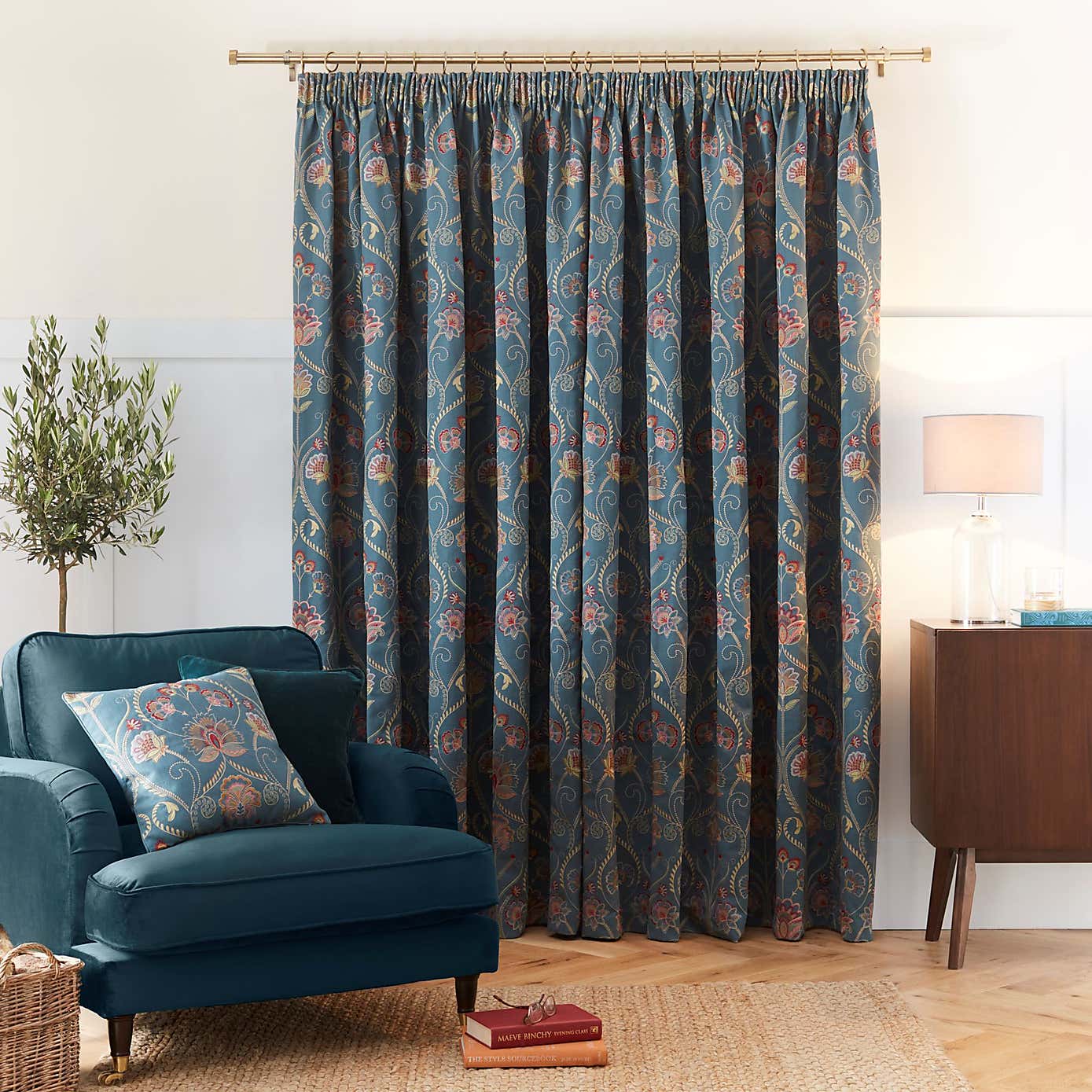 Evelyn Pencil Pleat Curtains
