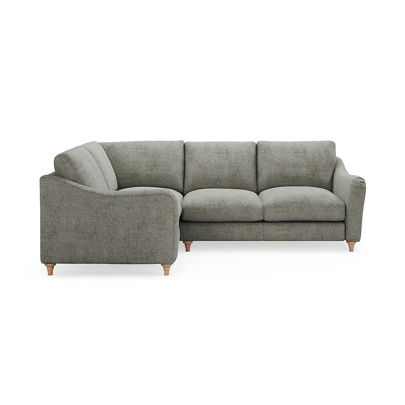 Hattie Tonal Plush Chenille Corner Sofa
